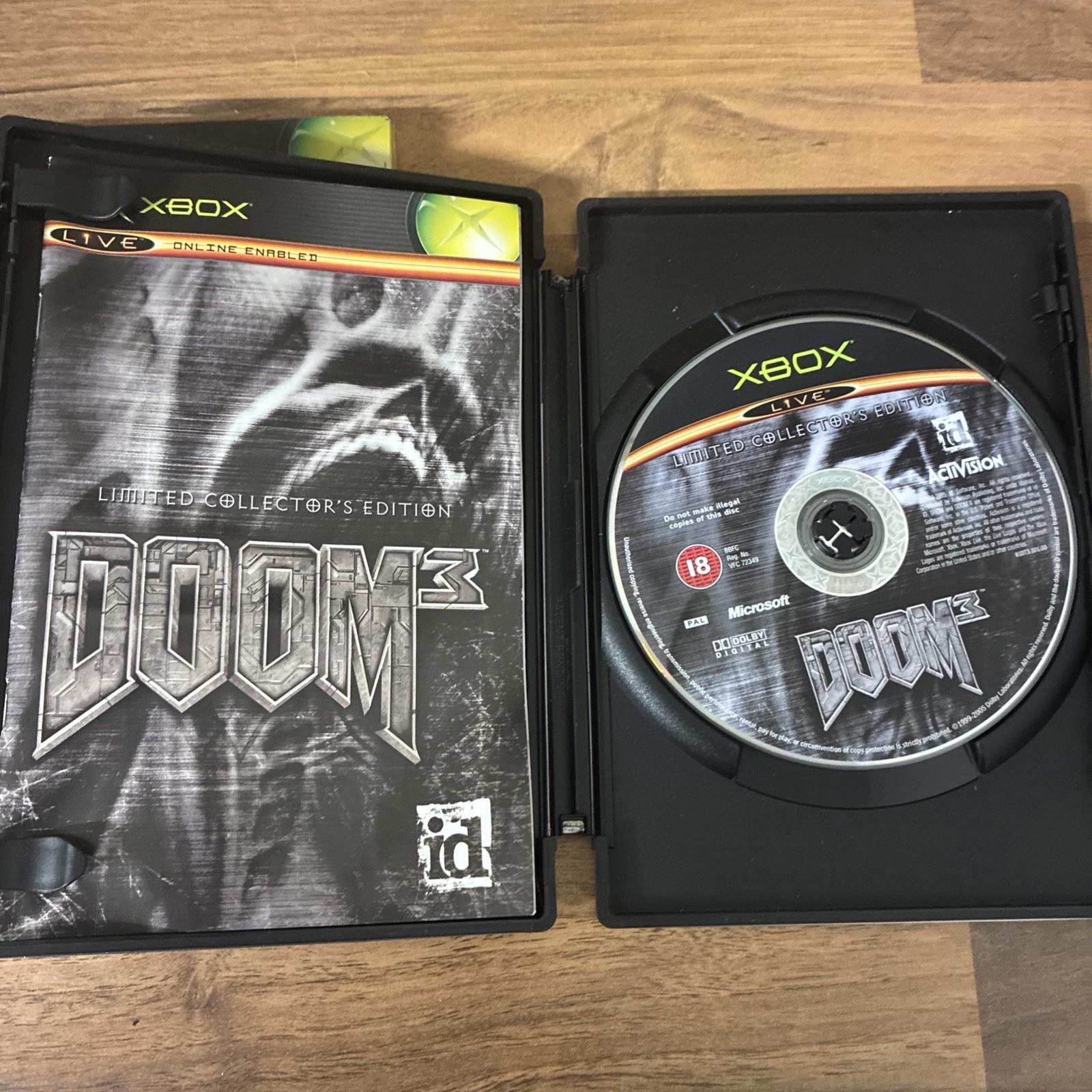 Doom 3 - Collector's Edition (Microsoft Xbox, 2005) - Steel Book Complete