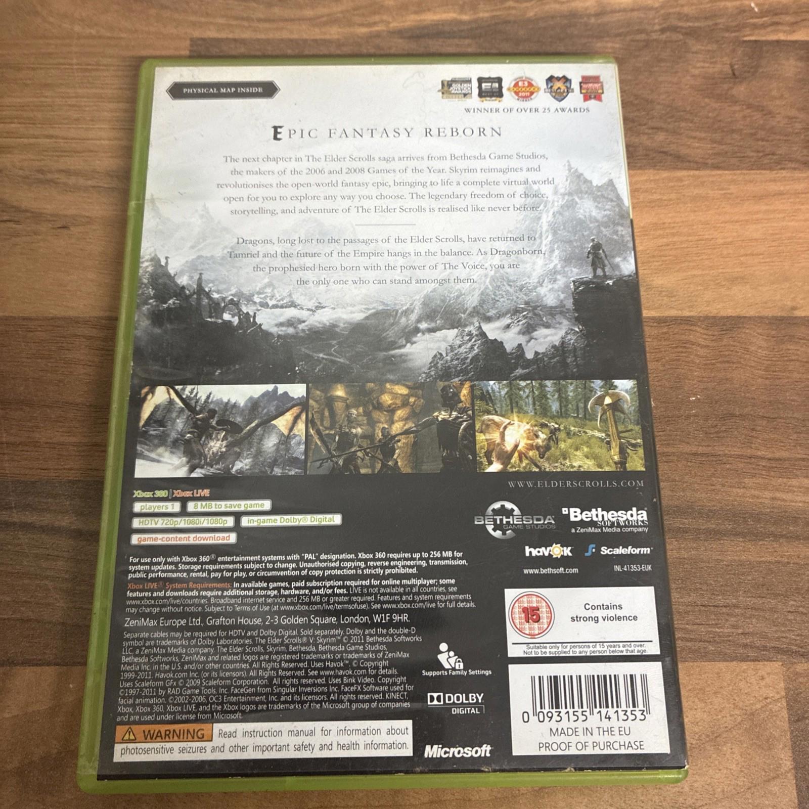 The Elder Scrolls V: Skyrim (Microsoft Xbox 360, 2011)
