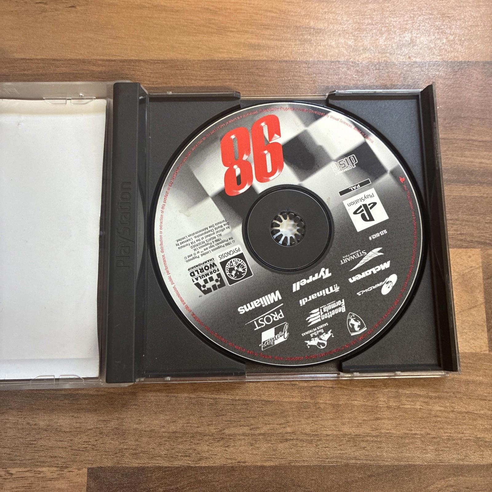 Formula 1 98 Sony Playstation 1 PS1 Game Tested And Working