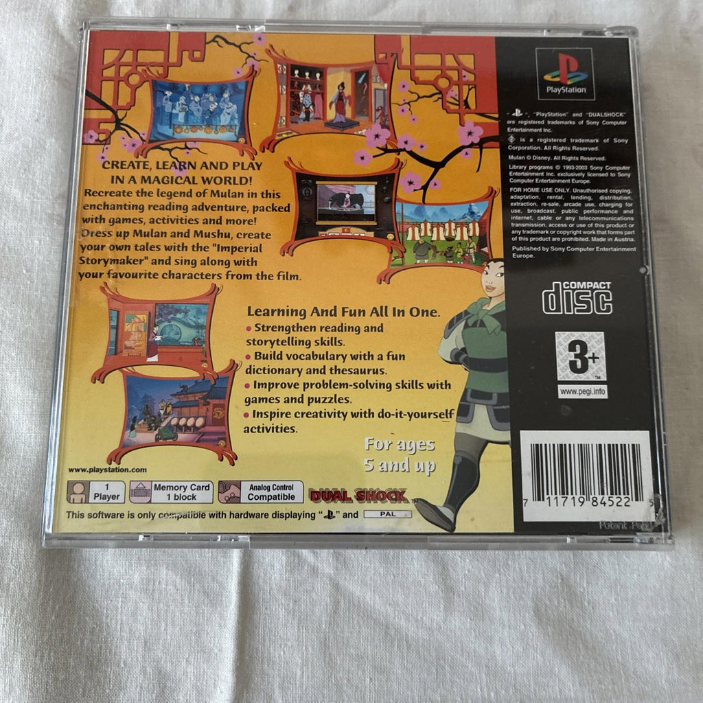 DISNEY - MULAN | SONY PLAYSTATION | PSONE | PS1 | RETRO VIDEO GAME COMPLETE