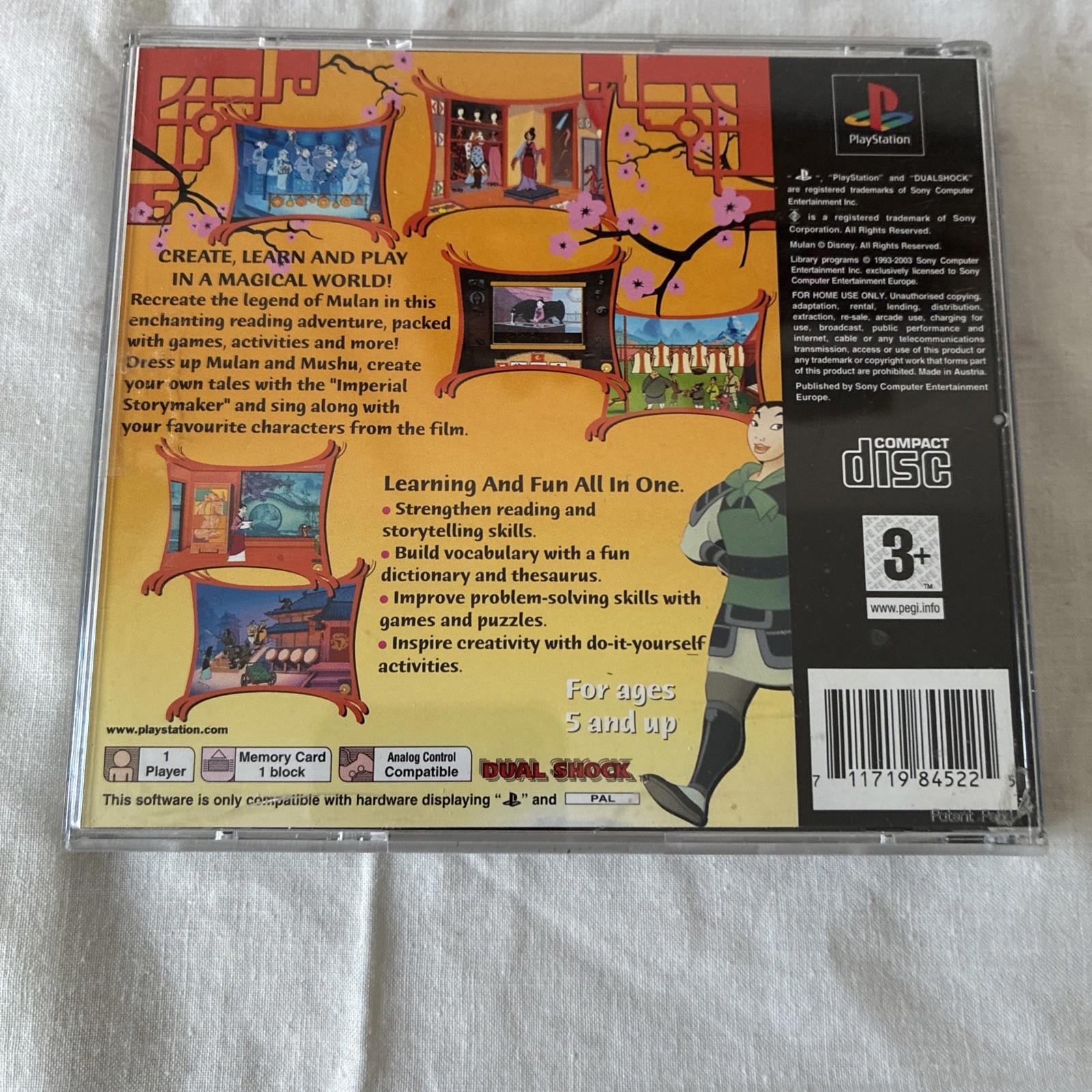 DISNEY - MULAN | SONY PLAYSTATION | PSONE | PS1 | RETRO VIDEO GAME COMPLETE