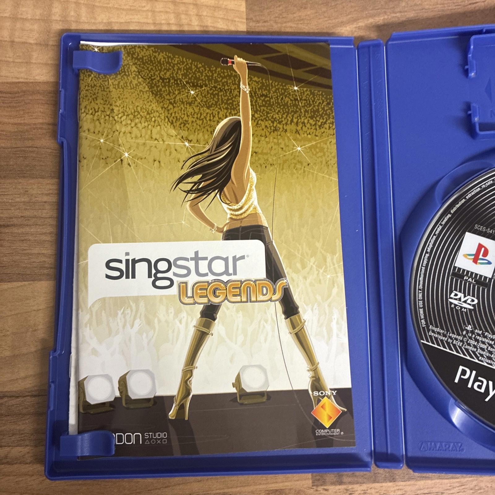 Singstar Legends PS2 (Sony PlayStation 2 mint condition Complete with Manual