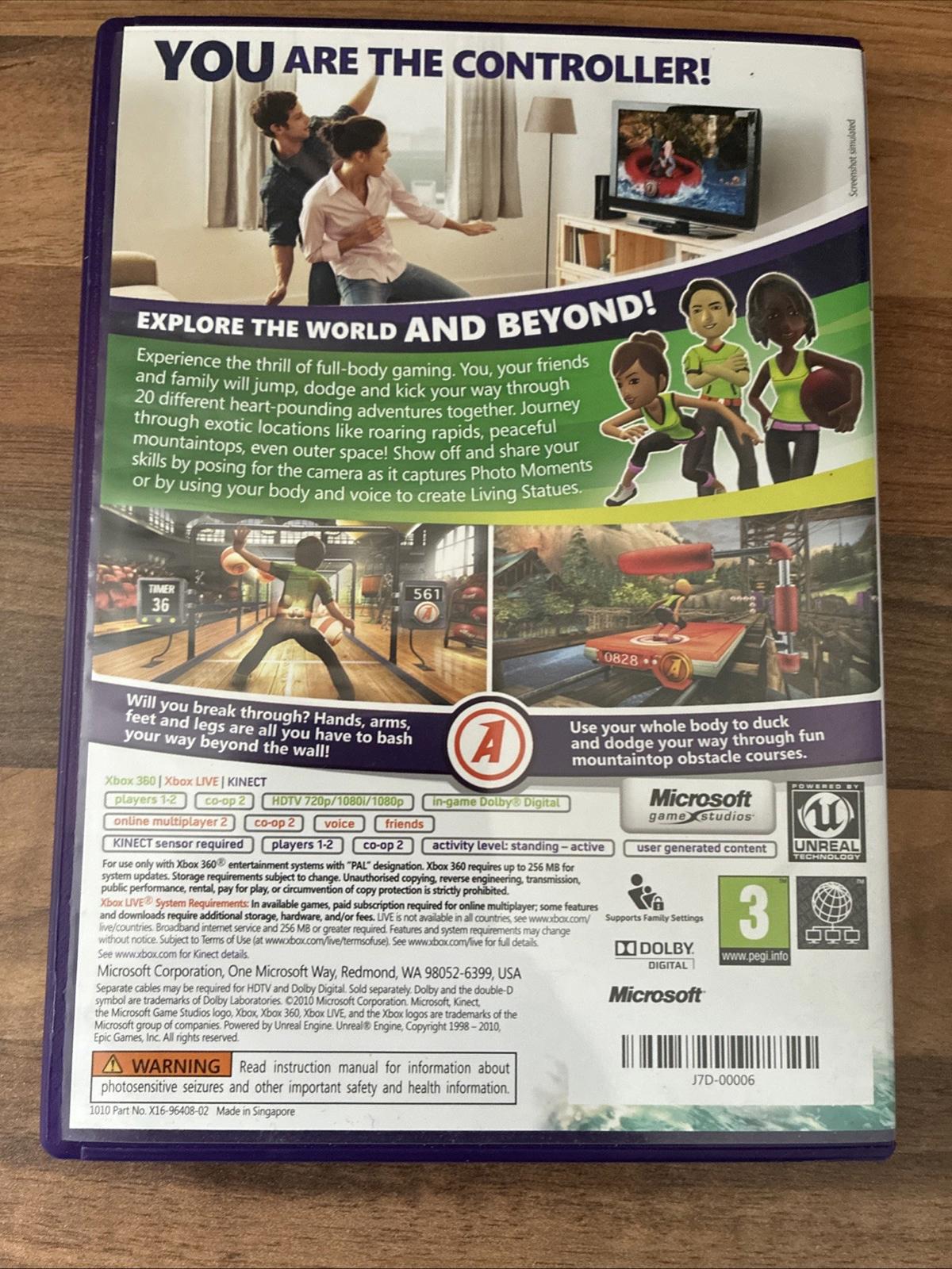Kinect Adventures Video Games Microsoft Xbox 360 (2010) Mint Condition!