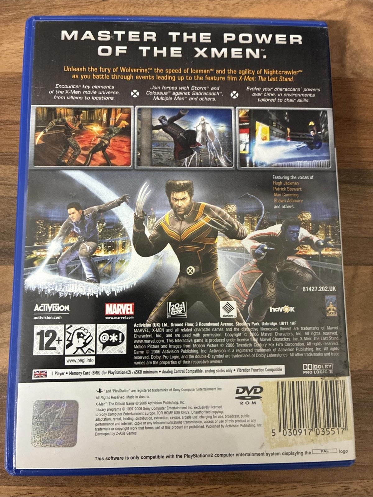 X-MEN THE OFFICIAL GAME PlayStation 2 PS2 includes Manual