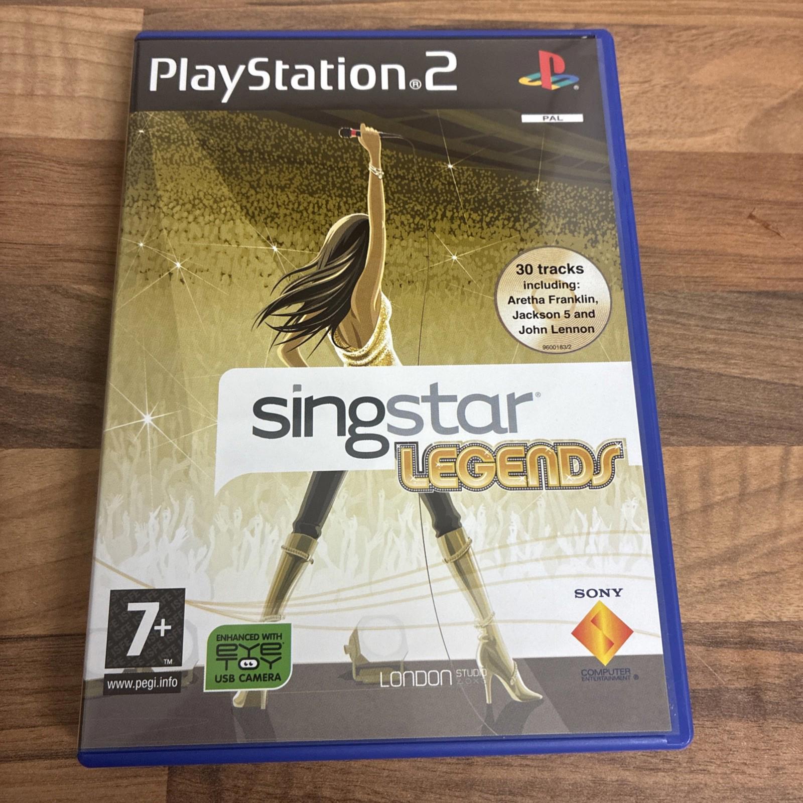 Singstar Legends PS2 (Sony PlayStation 2 mint condition Complete with Manual
