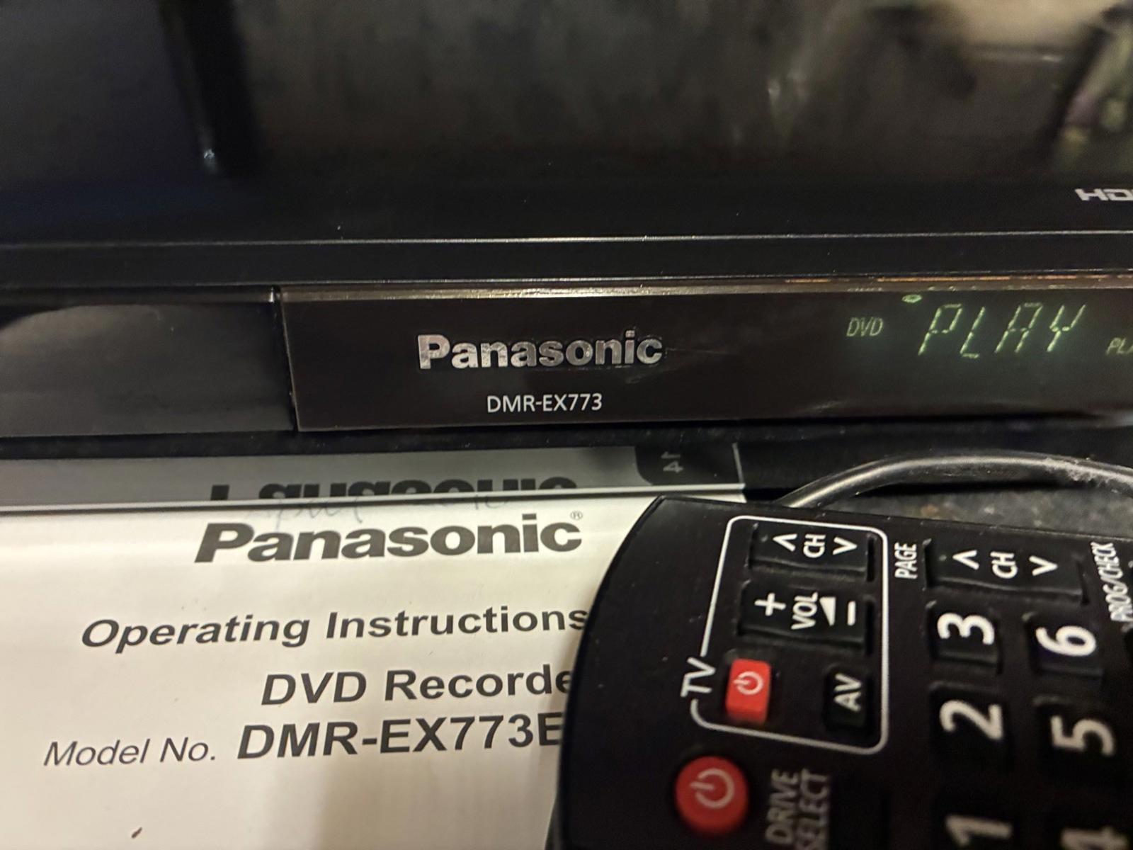 Panasonic DMR-EX773 Freeview DVD Recorder 160GB with Remote Black TESTED