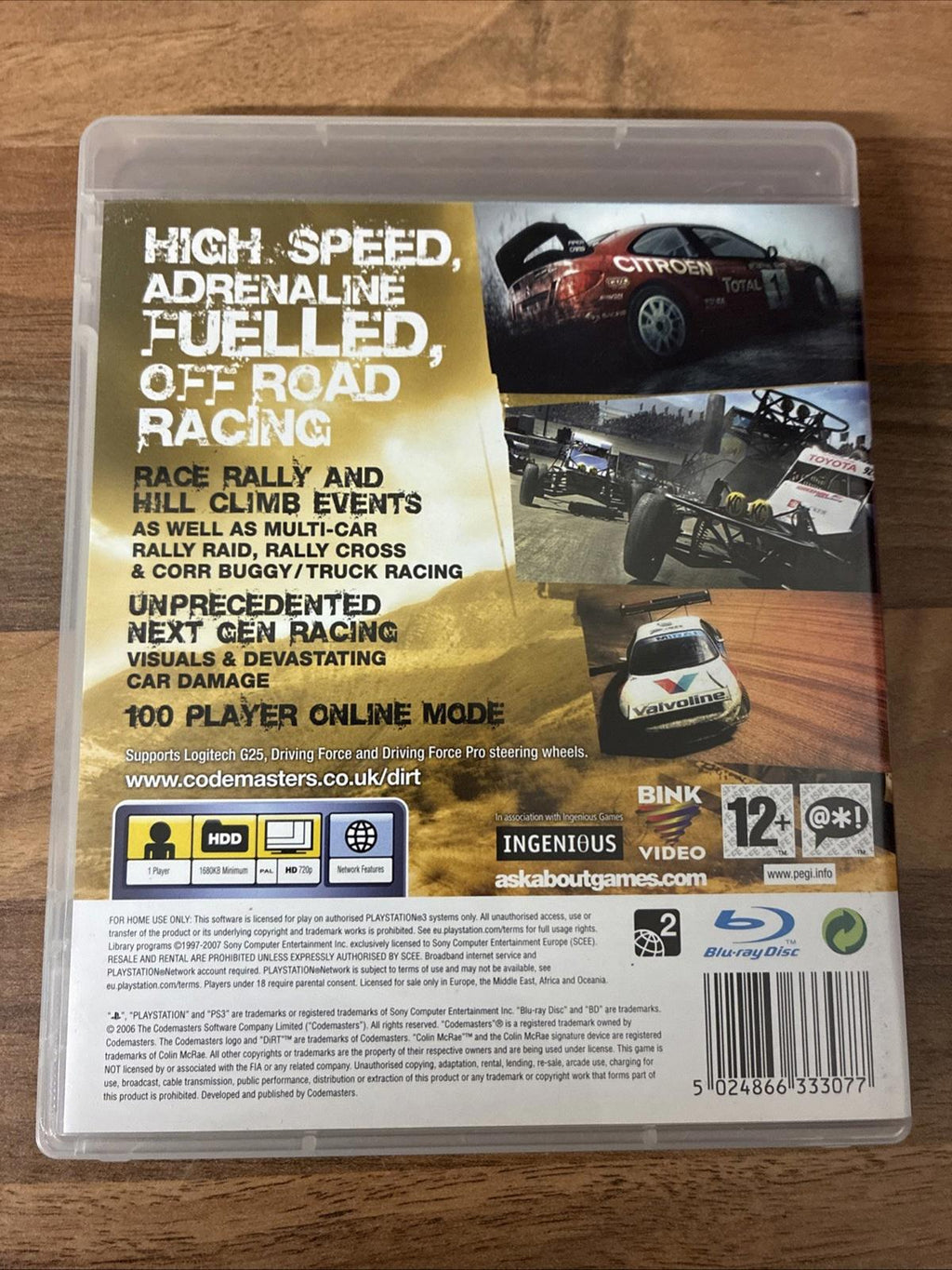 Colin McRae DiRT (Sony PlayStation 3, 2007)