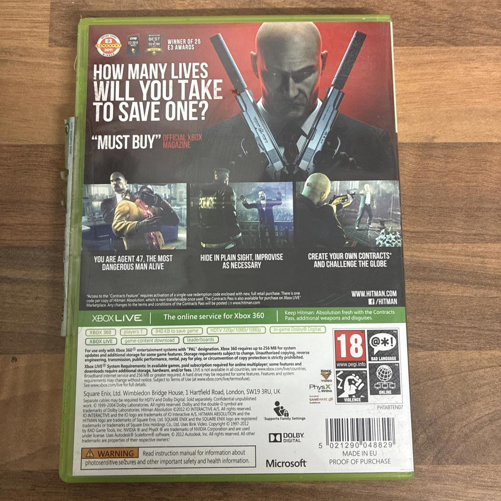 Hitman: Absolution (Microsoft Xbox 360, 2012)