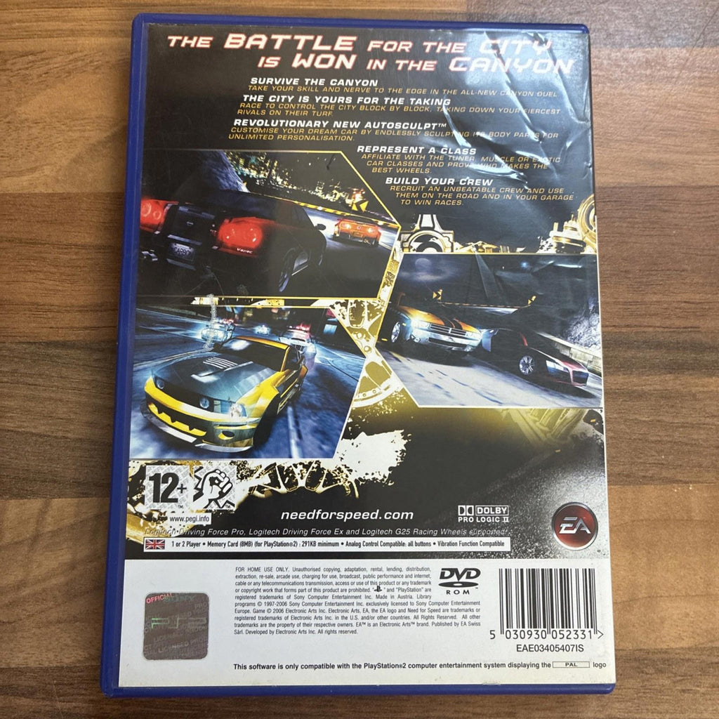 Need for Speed: Carbon PlayStation 2 PS2 Game Complete with Manual Tested VGC