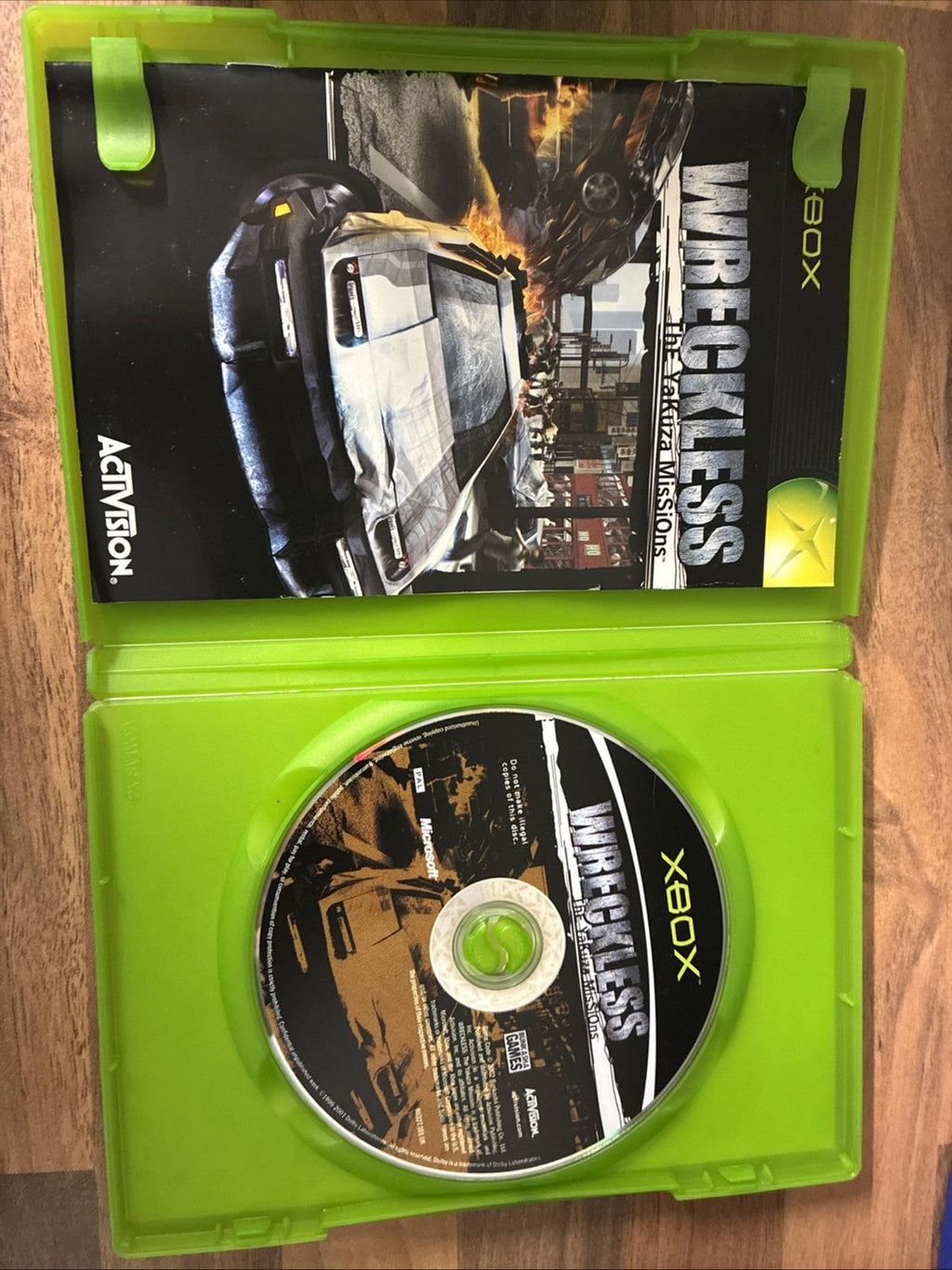 Xbox Wreckless: The Yakuza Missions, UK Pal With Manual In Very Good Condition