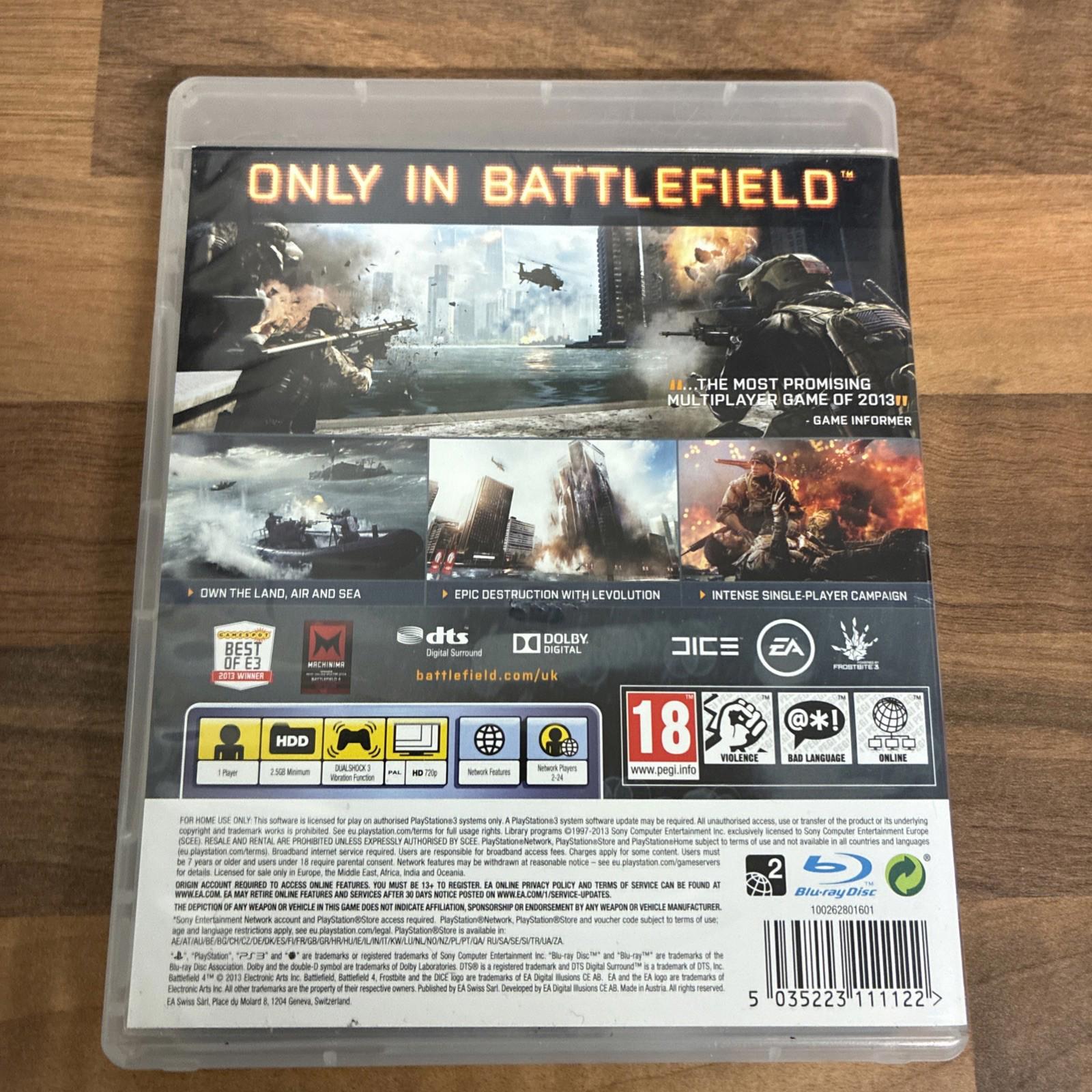 Battlefield 4 (Sony PlayStation 3, 2013)