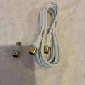 Coaxial TV Aerial Cable Coax Straight Extension Lead Male to Male Antenna 1M