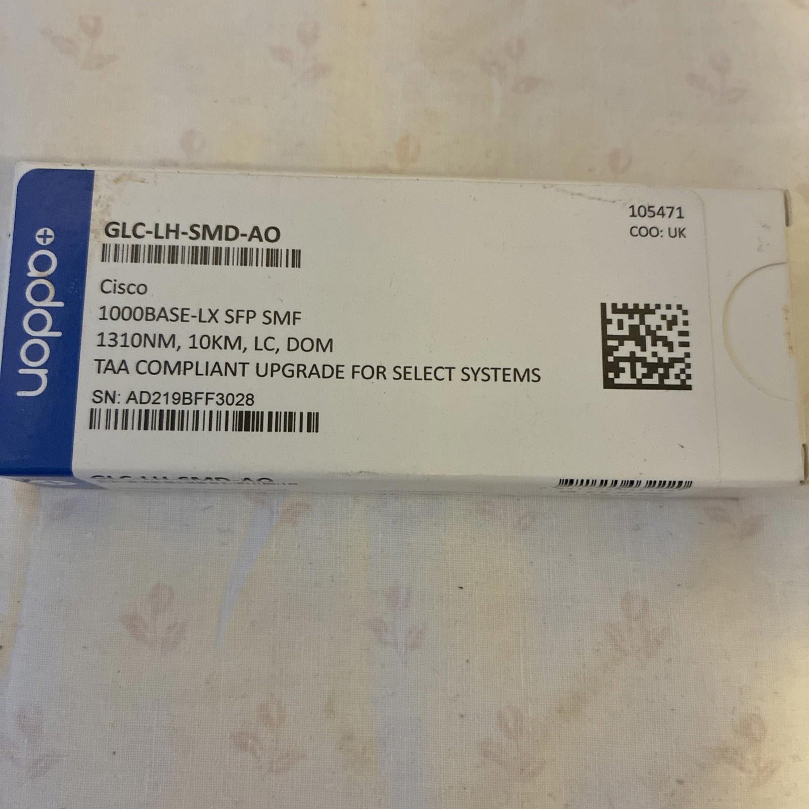 Cisco Compatible GLC-LH-SMD-AO 1000Base-LX SFP Transceiver Module | 1Gbps | 1310