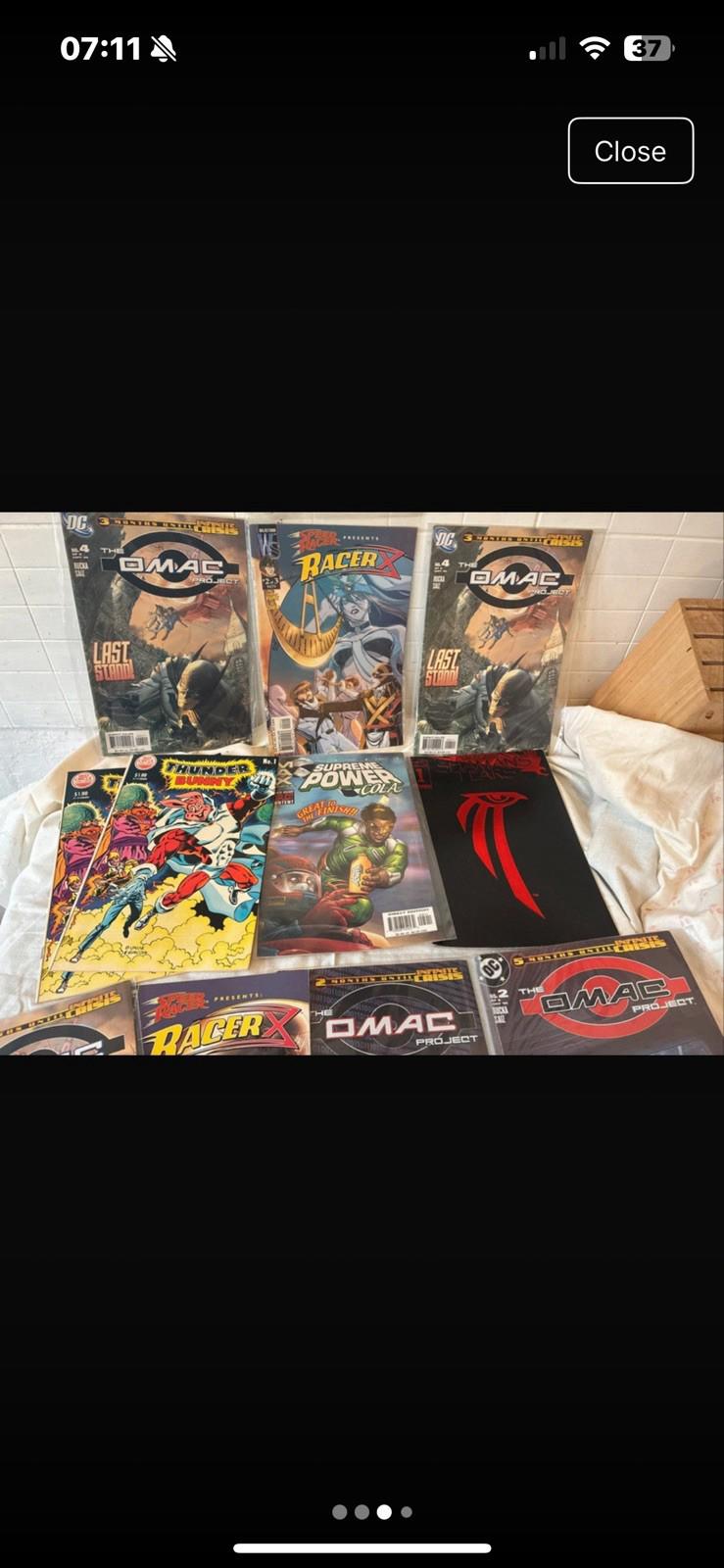 Collection Of Comics Including The OMAC, Superbunny And Racer X