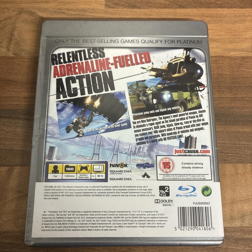 Just Cause 2 -- Platinum Edition (Sony PlayStation 3, 2010) - European Version