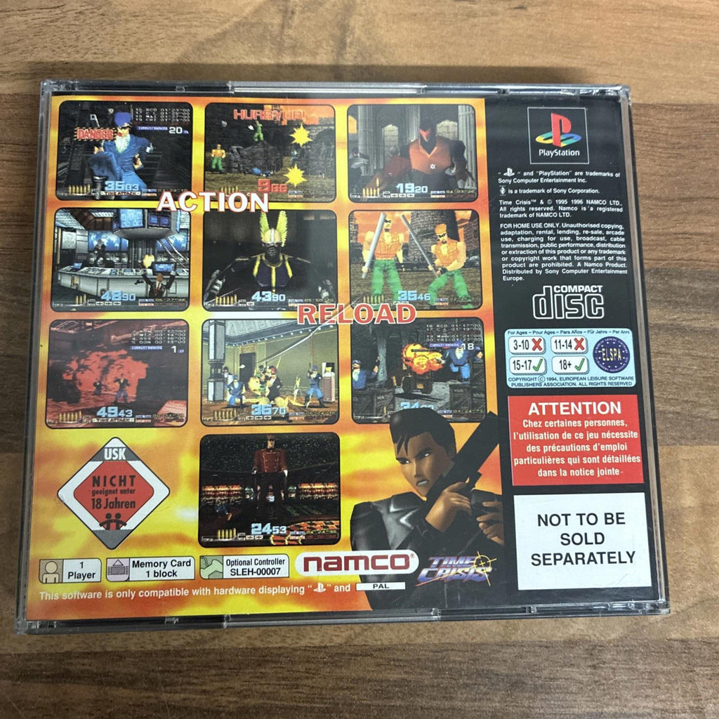 Time Crisis - Sony PlayStation 1, 1995, PS1,  Complete with Manual MINT!!