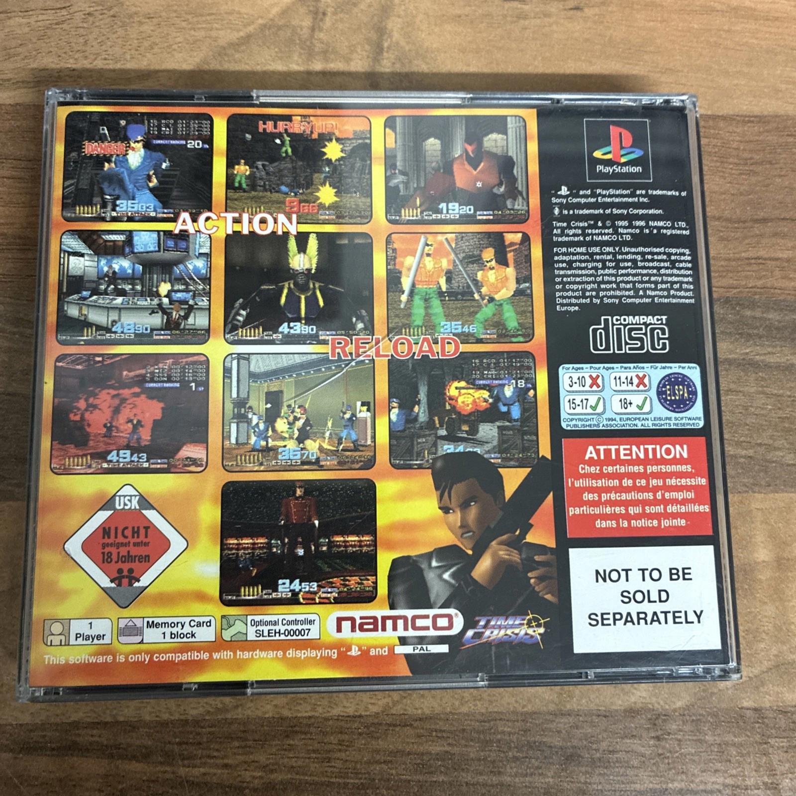 Time Crisis - Sony PlayStation 1, 1995, PS1,  Complete with Manual MINT!!