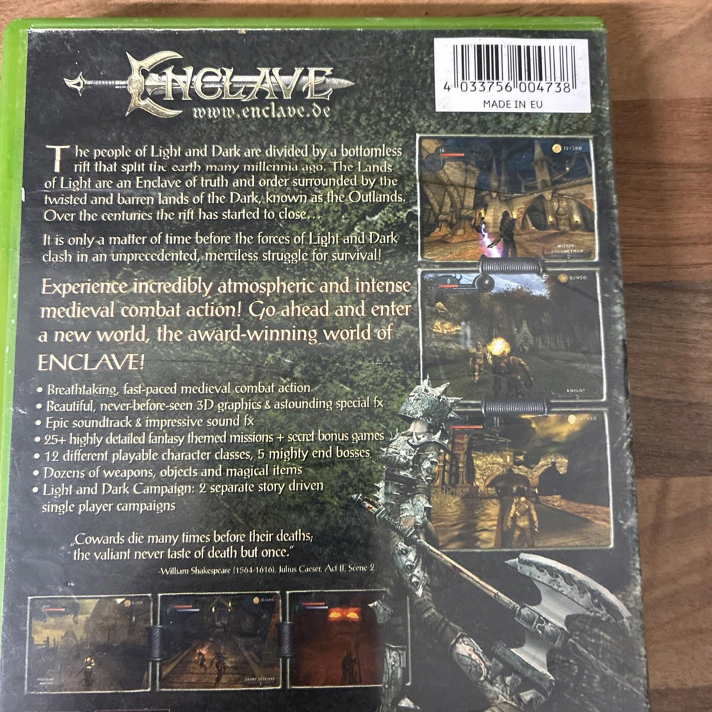 Enclave (Microsoft Original Xbox, 2002) PAL Complete