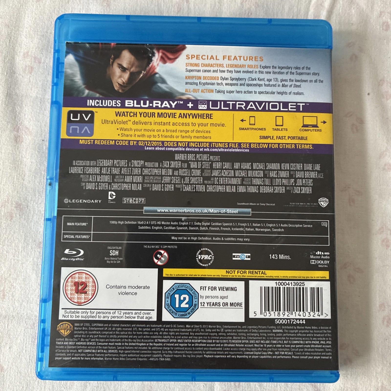 Man Of Steel (Blu-ray, 2013)