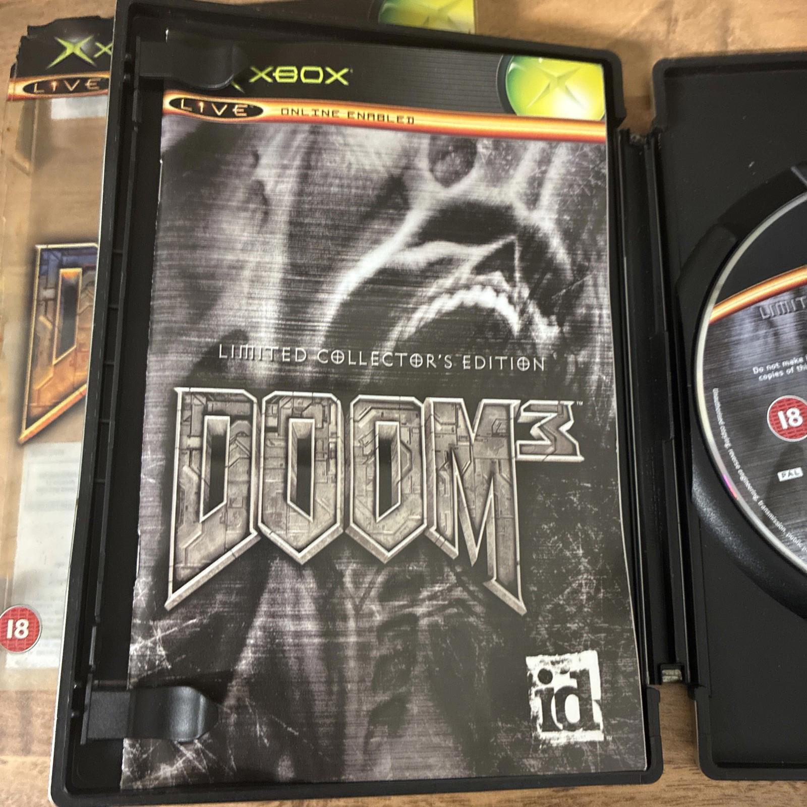 Doom 3 - Collector's Edition (Microsoft Xbox, 2005) - Steel Book Complete