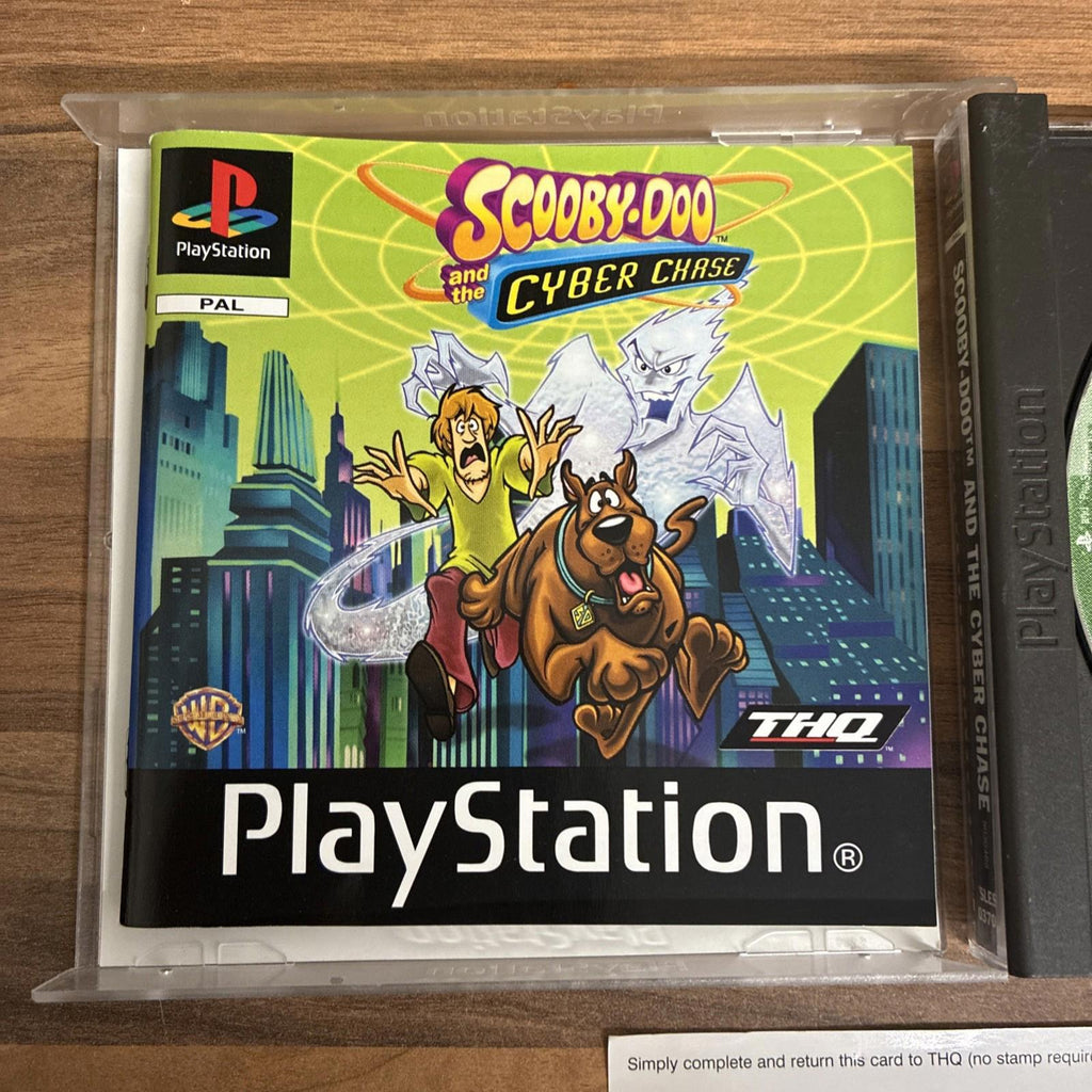 Scooby-Doo and the Cyber Chase PS1 (COMPLETE) black label Disc MINT!