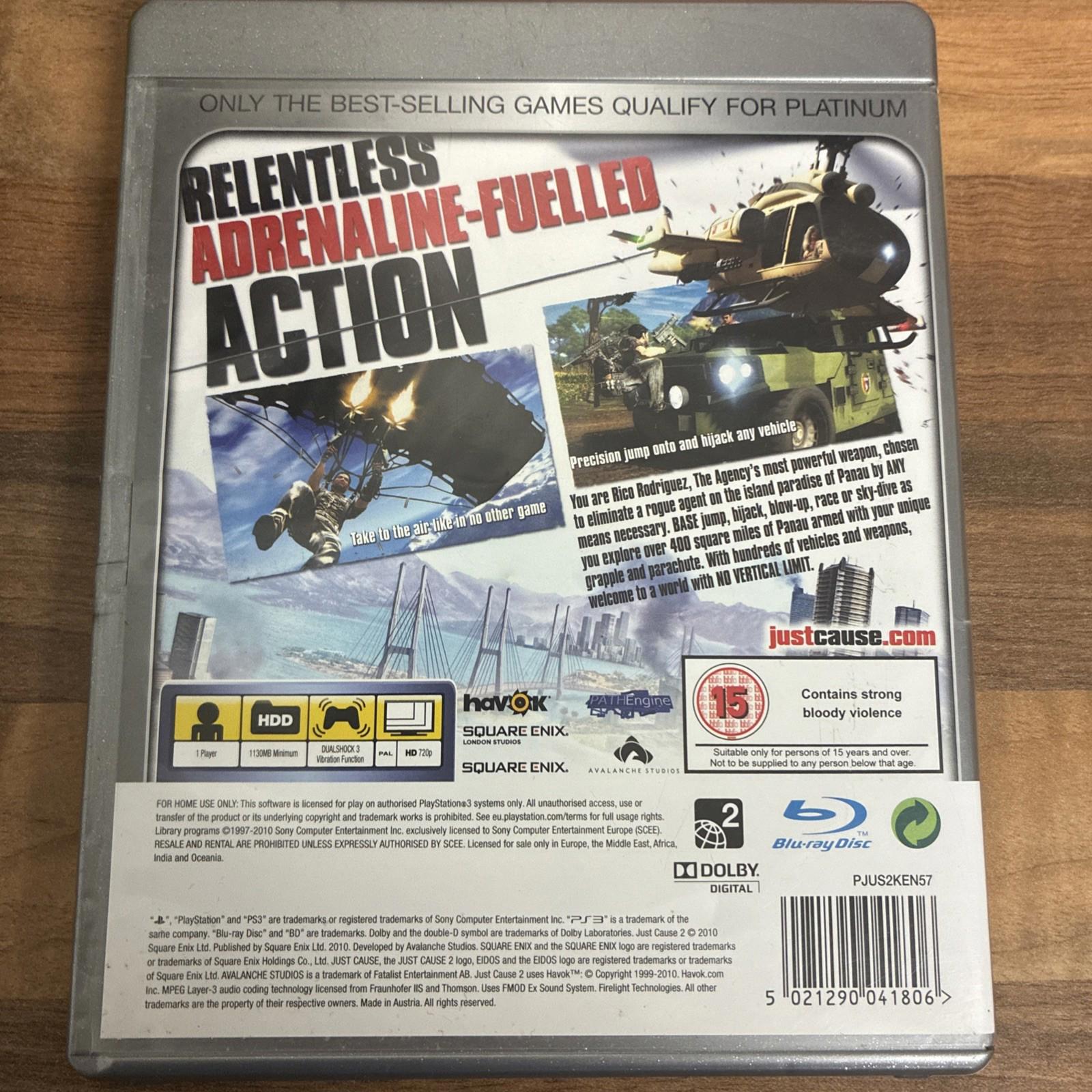 Just Cause 2 -- Platinum Edition (Sony PlayStation 3, 2010) - European Version