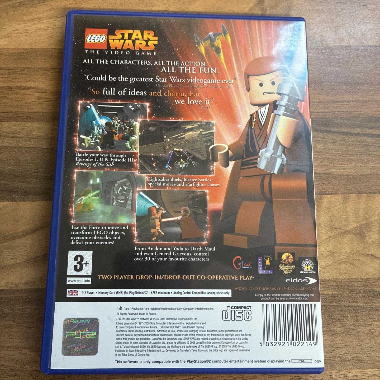 Lego Star Wars (Sony PlayStation 2, 2005) - with manual in VGC