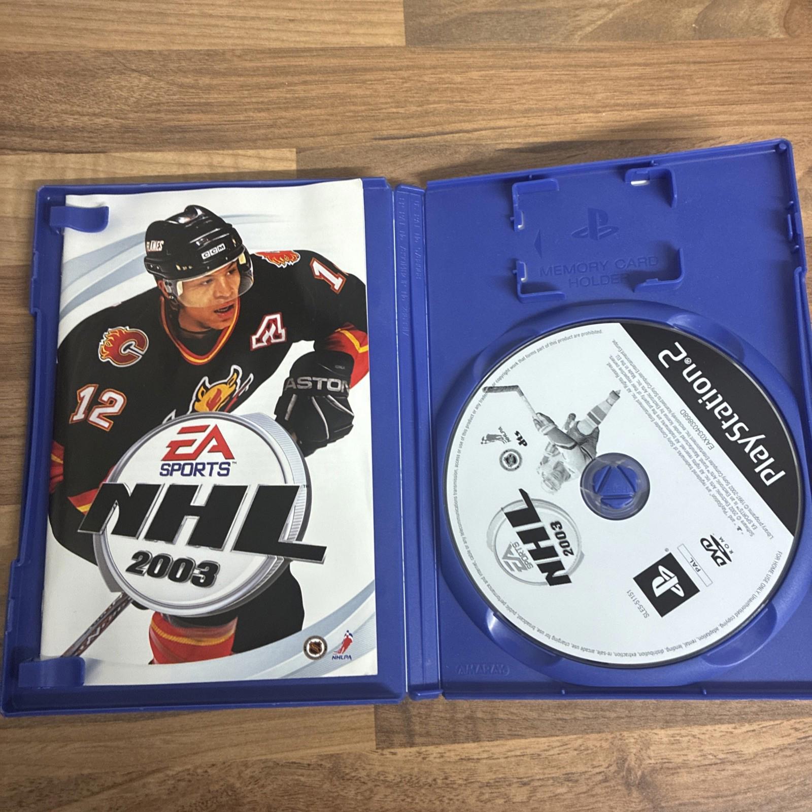 NHL 2003 - Ice Hockey - PlayStation 2. PS2 - PAL - Cased with Manual