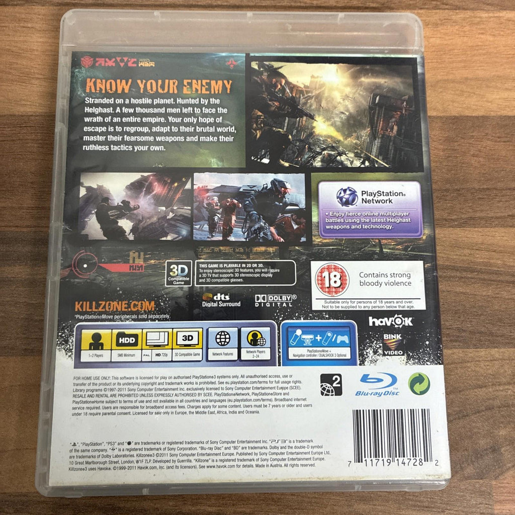 PS3 Killzone 3 (PLAYSTATION 3)