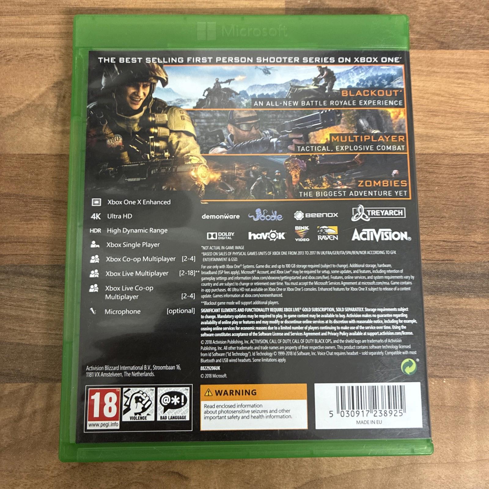 Call of Duty Black Ops 4 (Xbox One, 2018)
