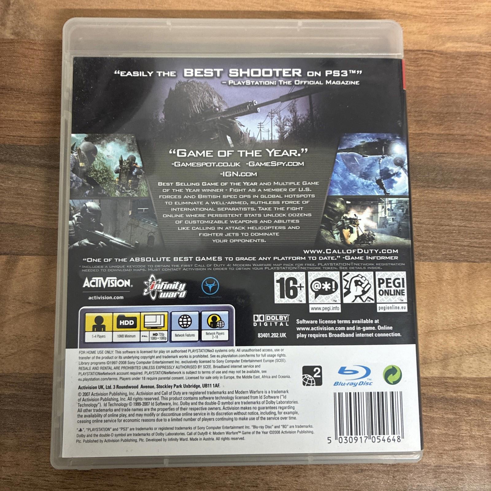Call of Duty 4 Modern Warfare: Game of the Year Edition (PS3) PEGI 16+ Combat