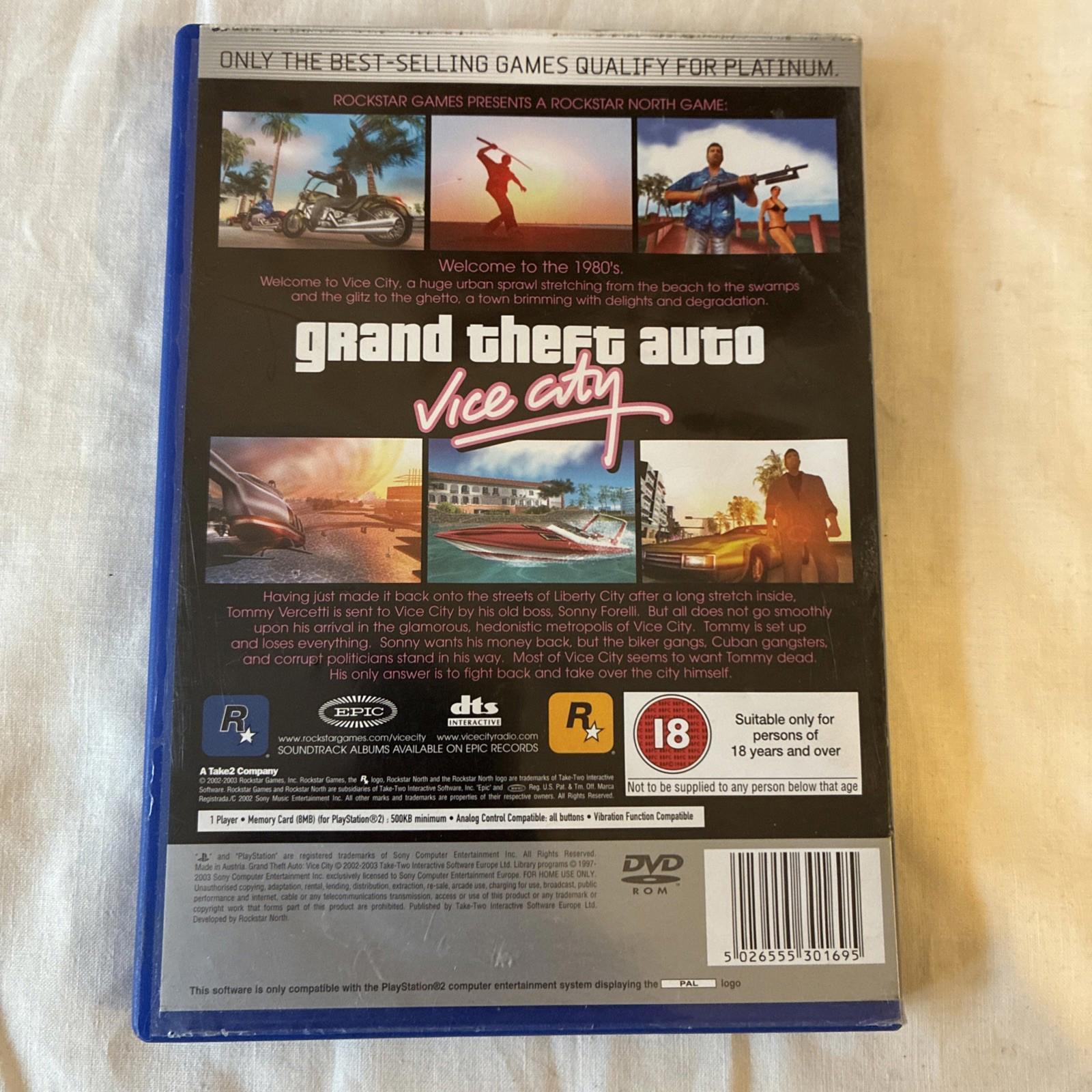Grand Theft Auto: Vice City Platinum Edition (Sony PlayStation 2, 2004)
