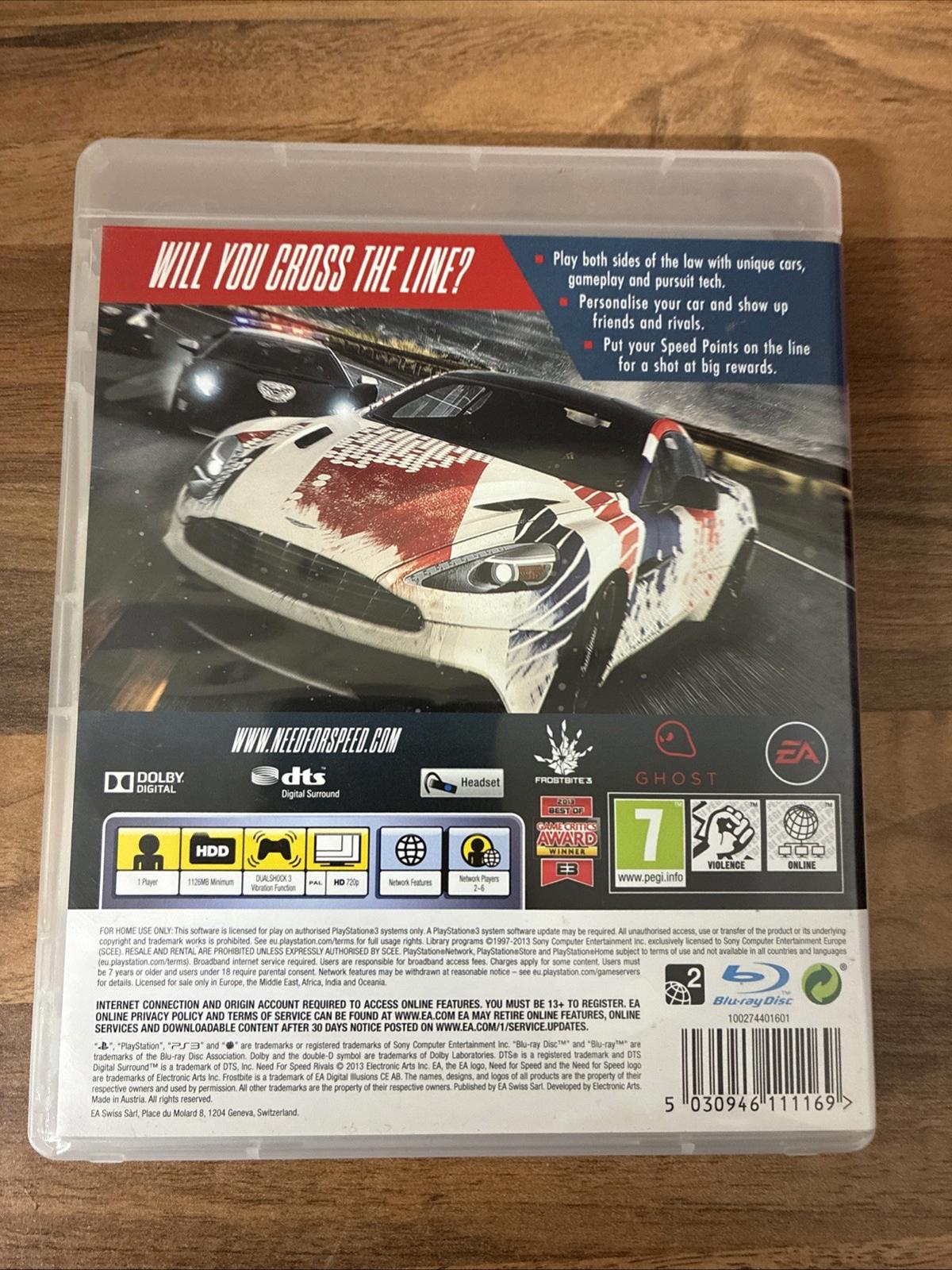 Need For Speed Rivals for Playstation 3 PS3.