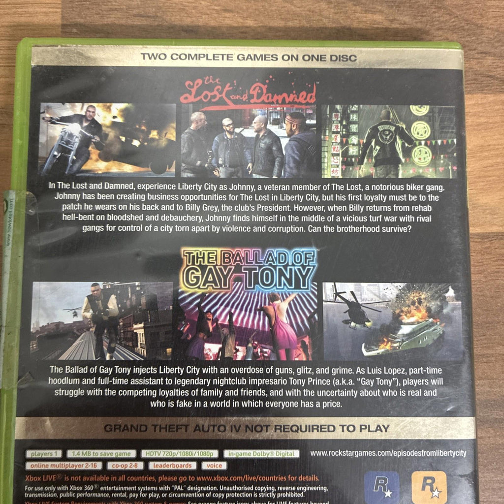 Grand Theft Auto: Episodes From Liberty City (Microsoft Xbox 360, 2009) Map