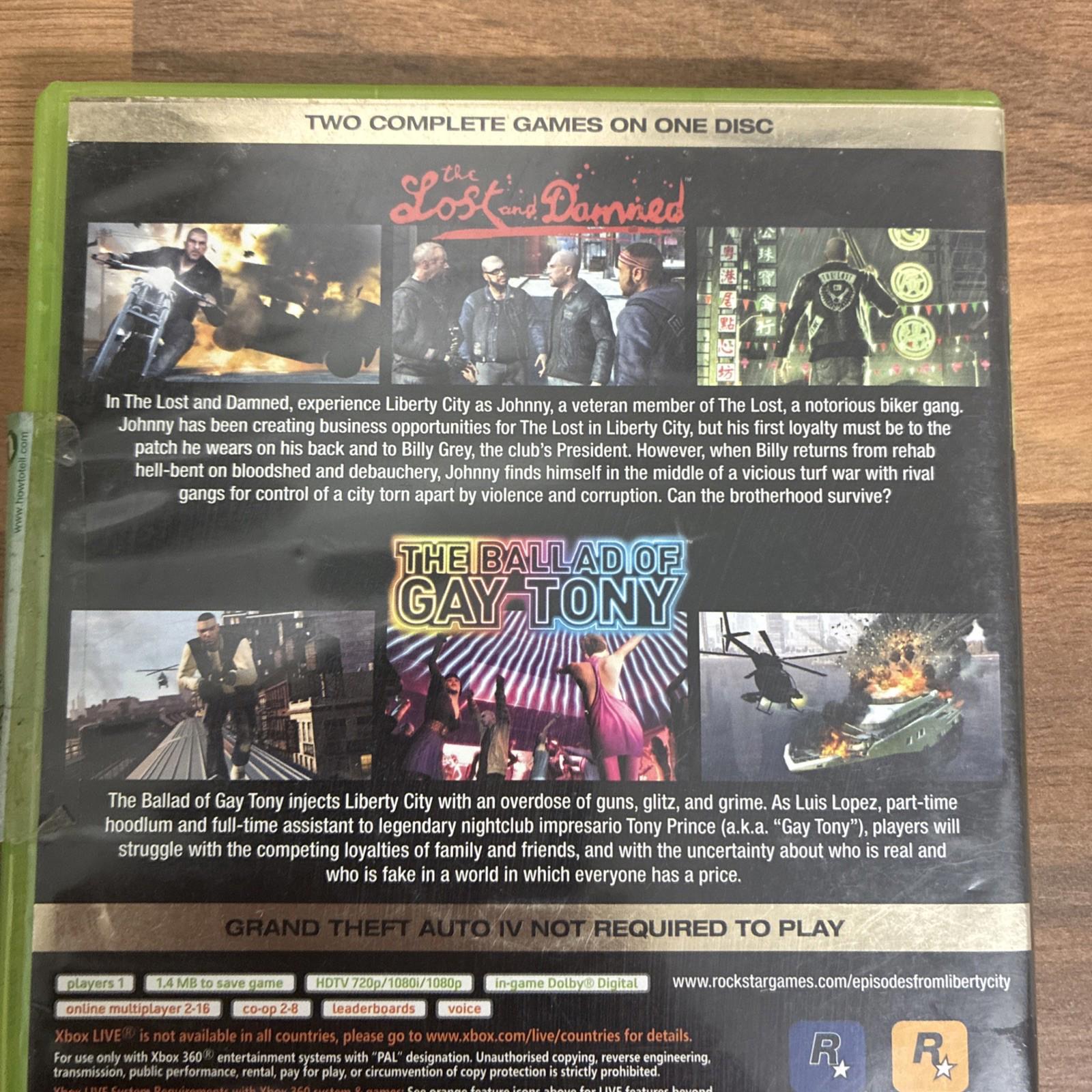 Grand Theft Auto: Episodes From Liberty City (Microsoft Xbox 360, 2009) Map