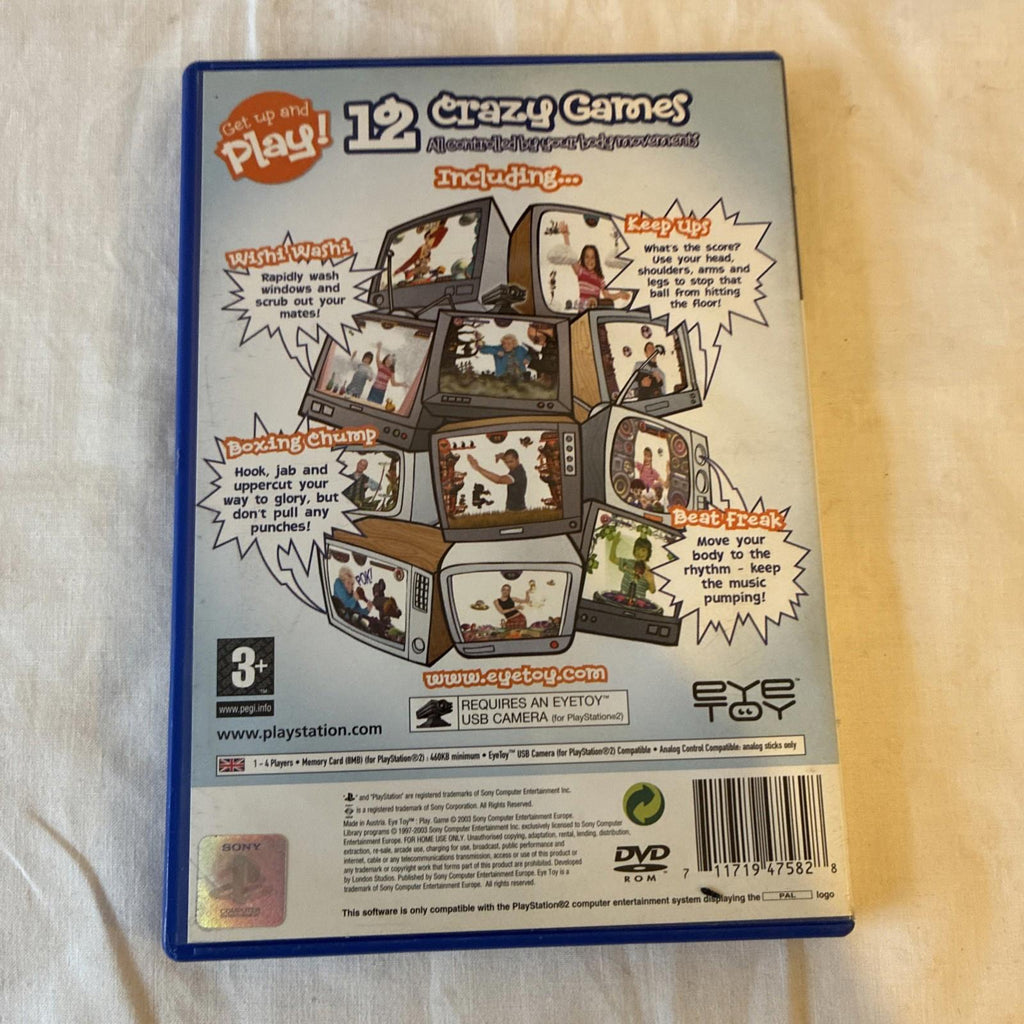 EyeToy : Play Sony PlayStation 2 PS2  - Complete With Manual - Good Condition.