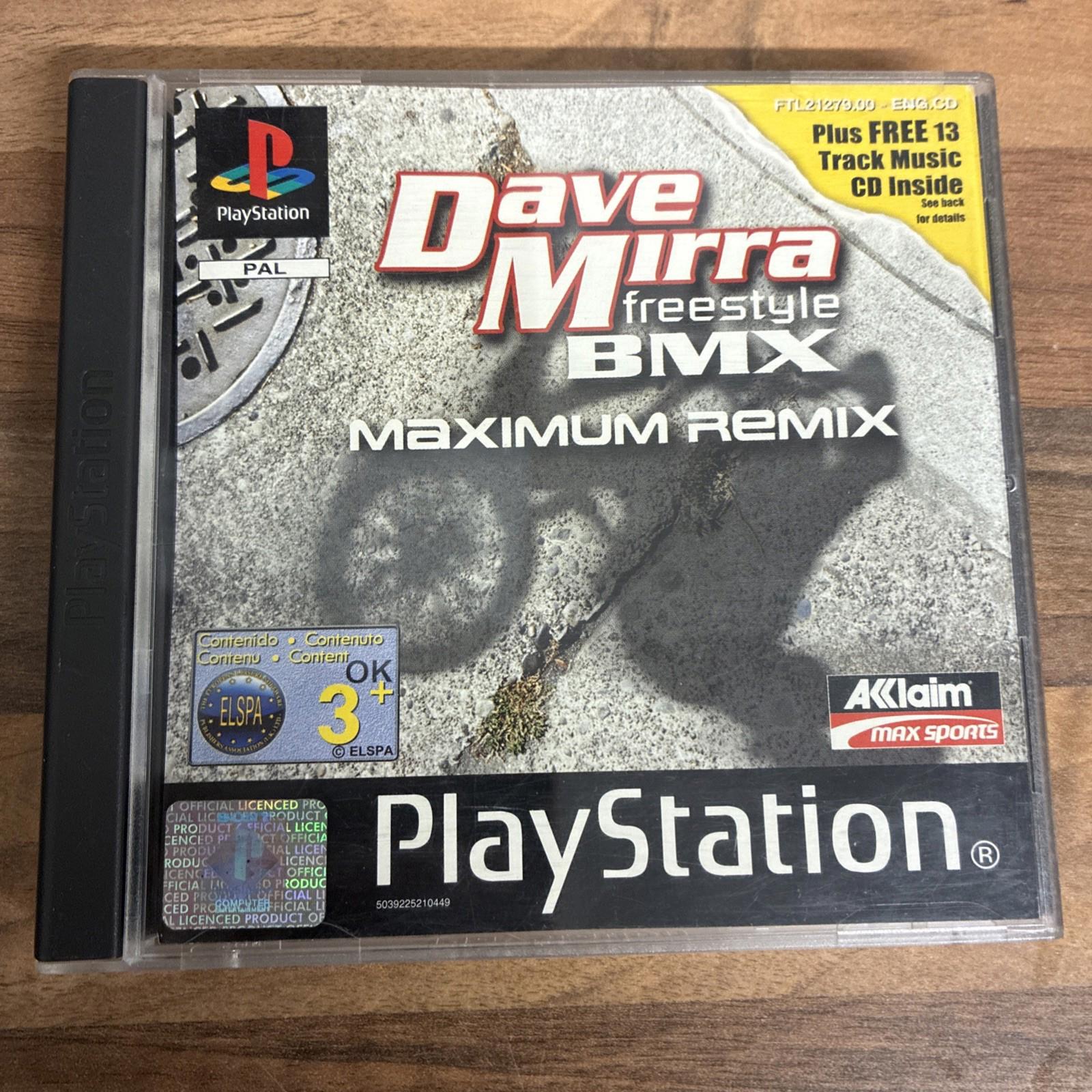 Dave Mirra Freestyle BMX: Remix | PlayStation PS1 Black Label - VGC & Complete