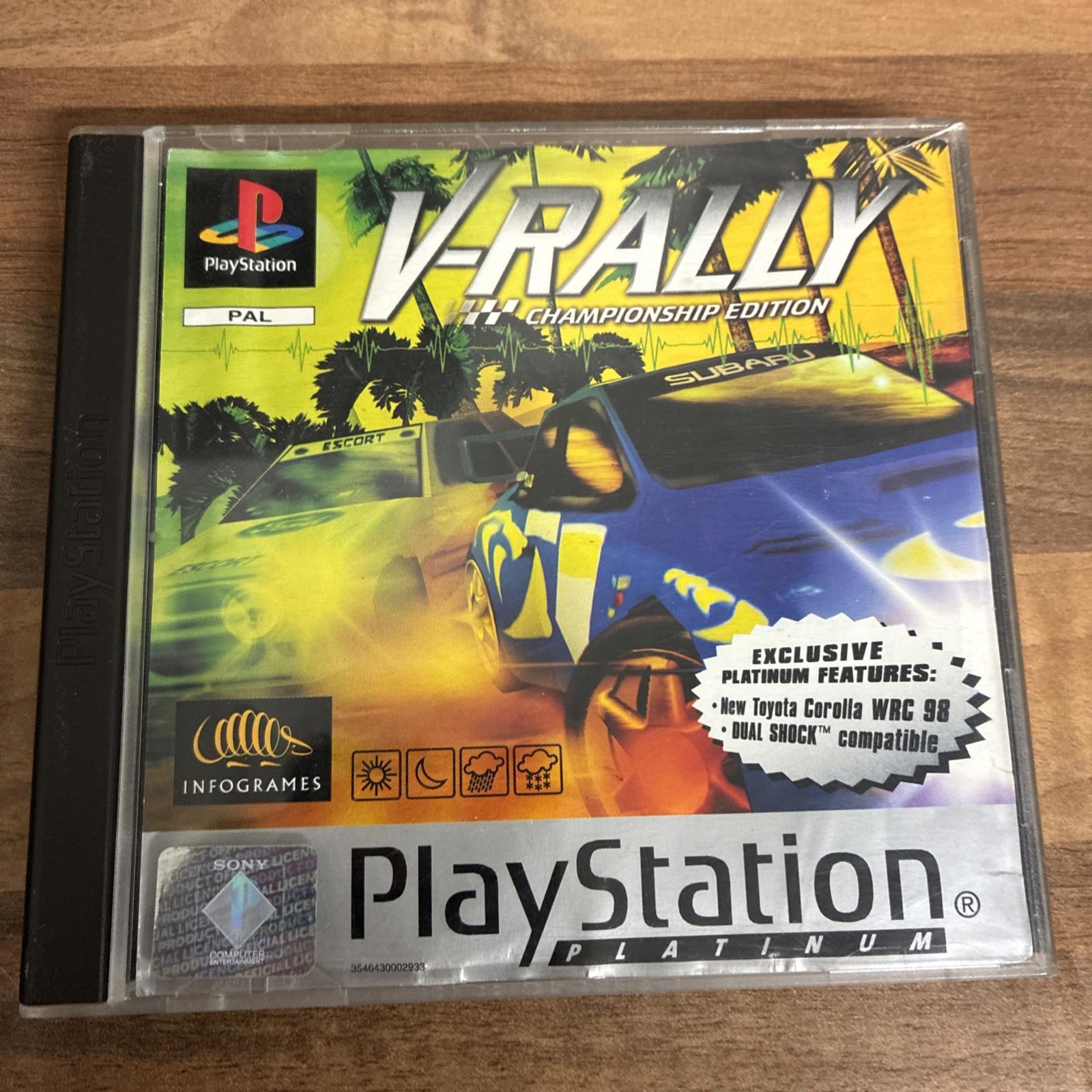Sony Playstation 1 PS1 Game V-Rally Championship Edition Boxed Platinum