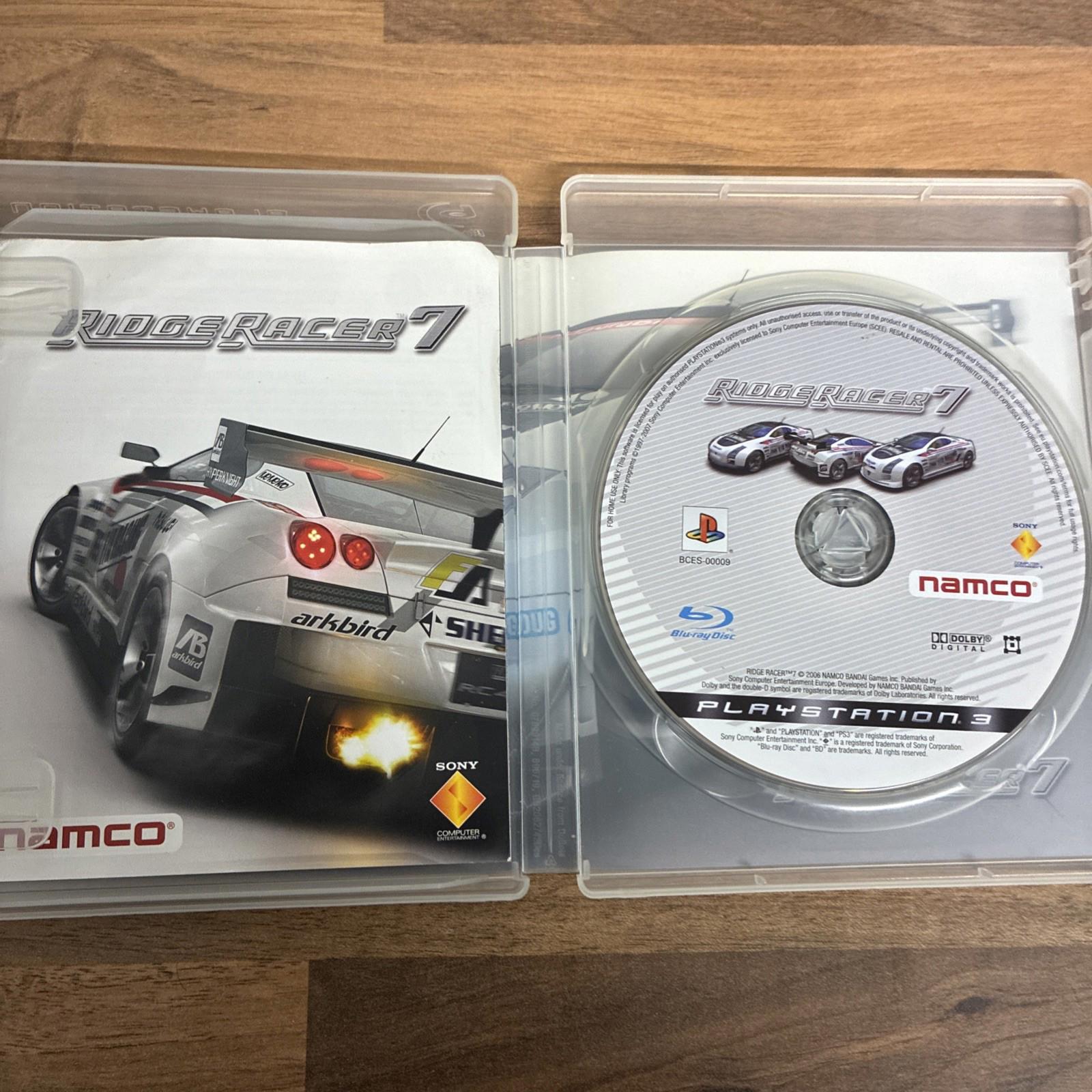 RIDGE RACER 7 PlayStation 3 game PS3 with manual