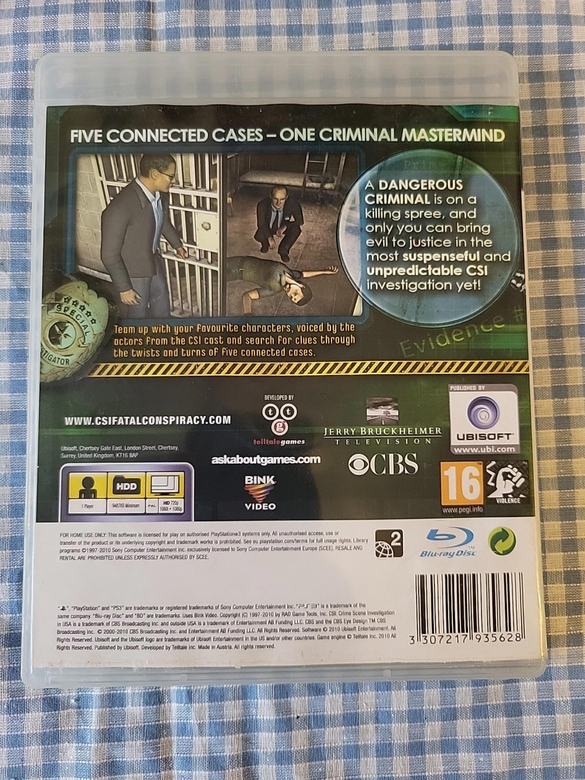 CSI: Crime Scene Investigation - Fatal Conspiracy (Sony PlayStation 3, 2010) PAL