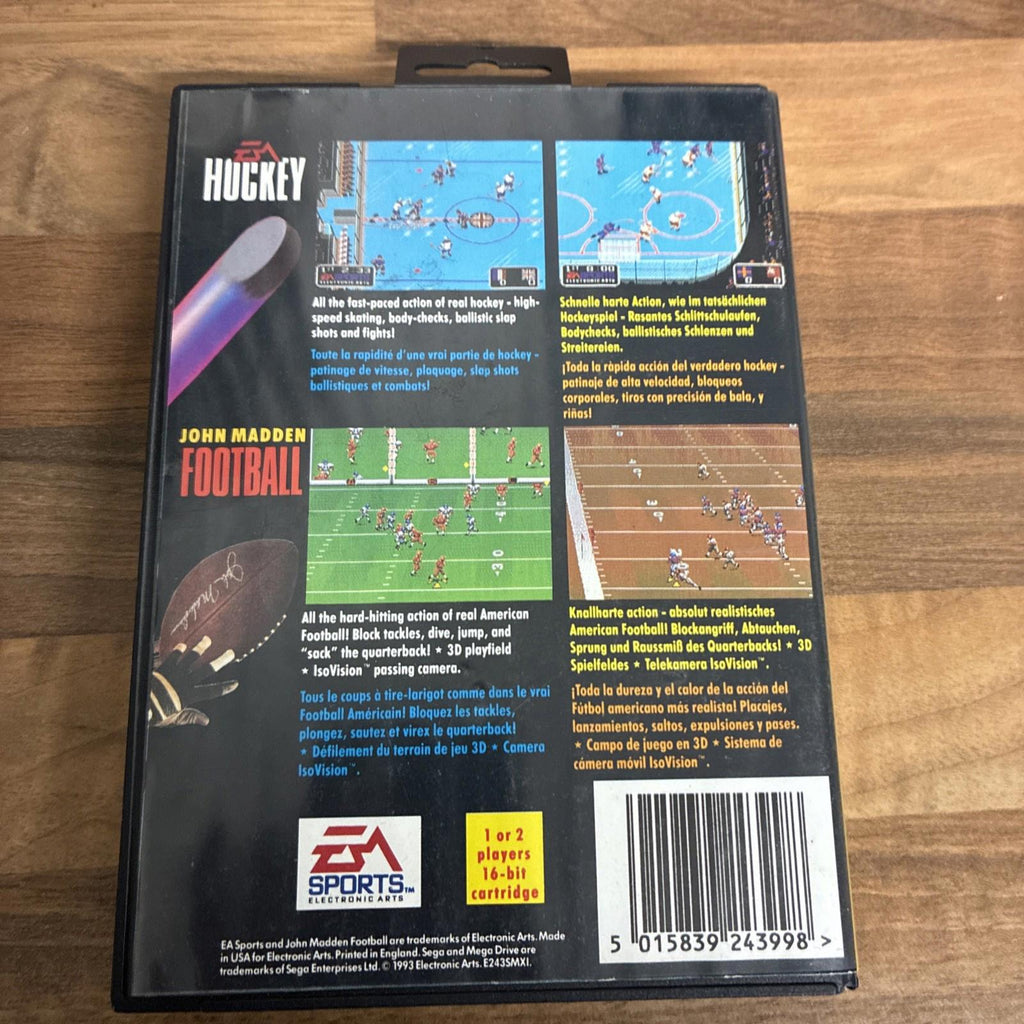 EA Sports Double Header (EA Hockey, John Madden Football) Sega Mega Drive (PAL)
