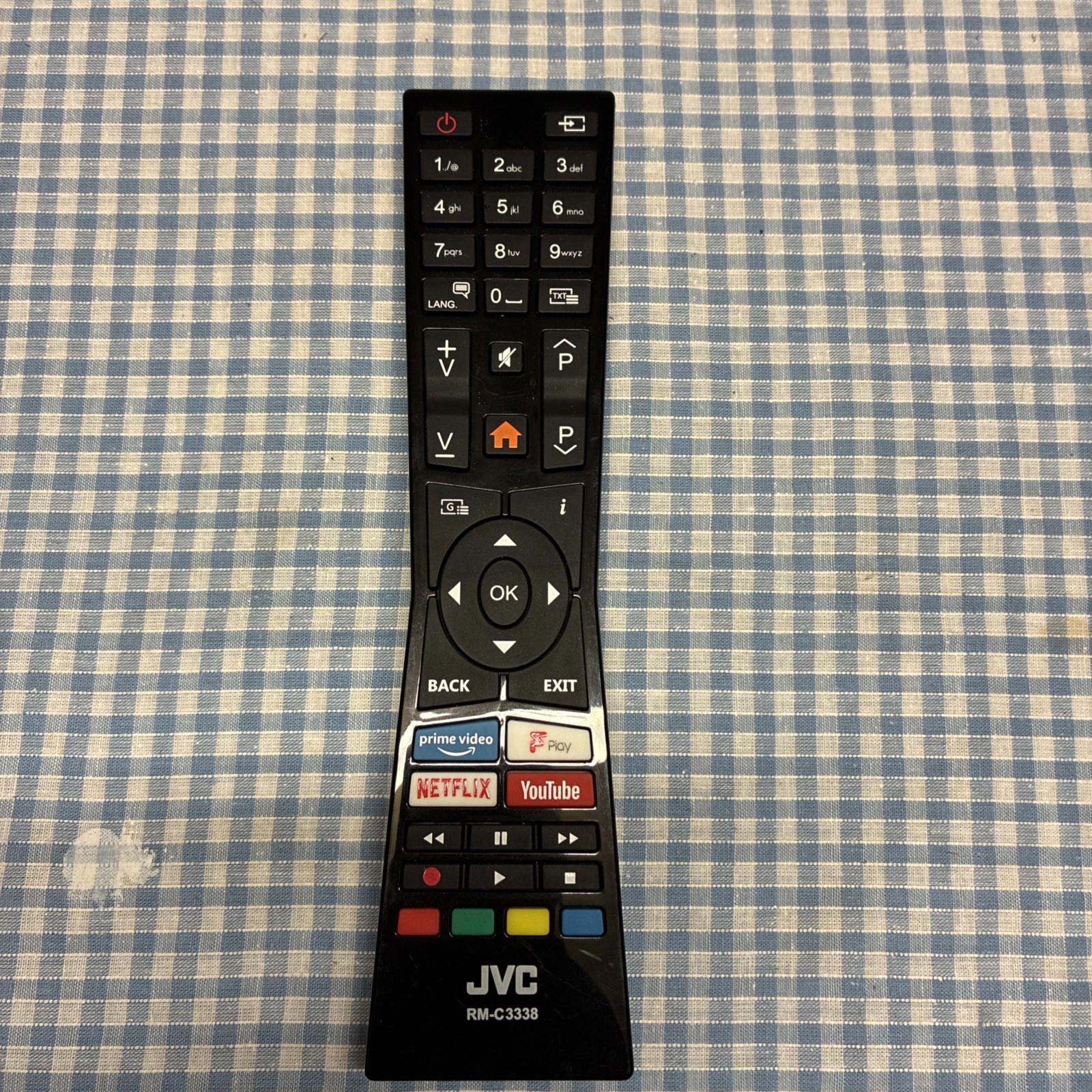 Genuine JVC RM-C3338 TV Remote Control for LT-49C898 LT32C696 Smart LED