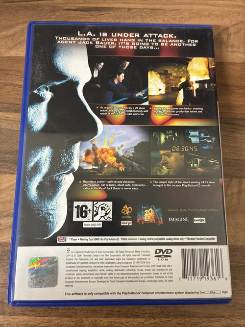 24 The Game Sony PlayStation 2 PS2 Game With Manual Mint Condition