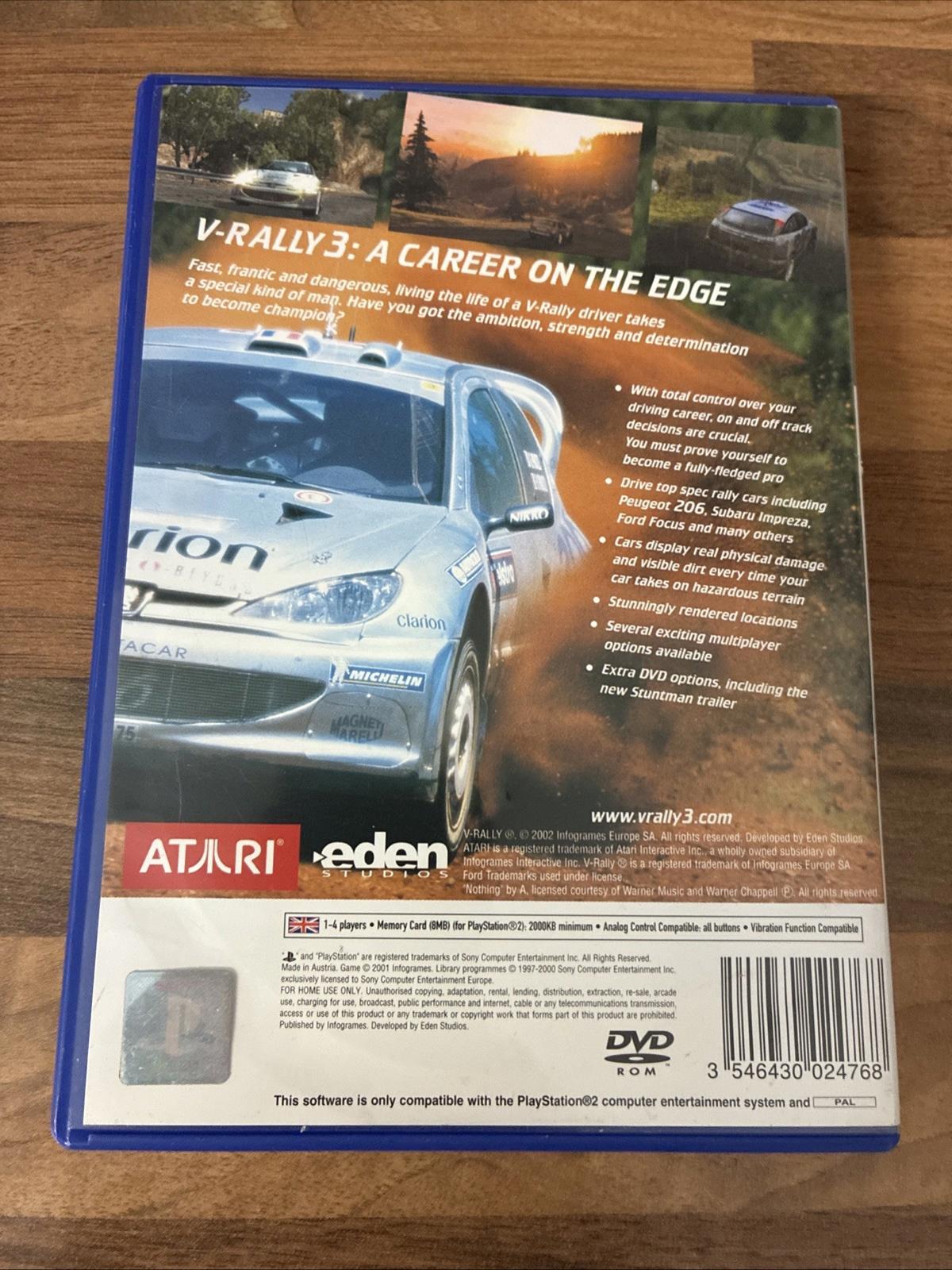 V-Rally 3 (PS2) Boxed With Manual