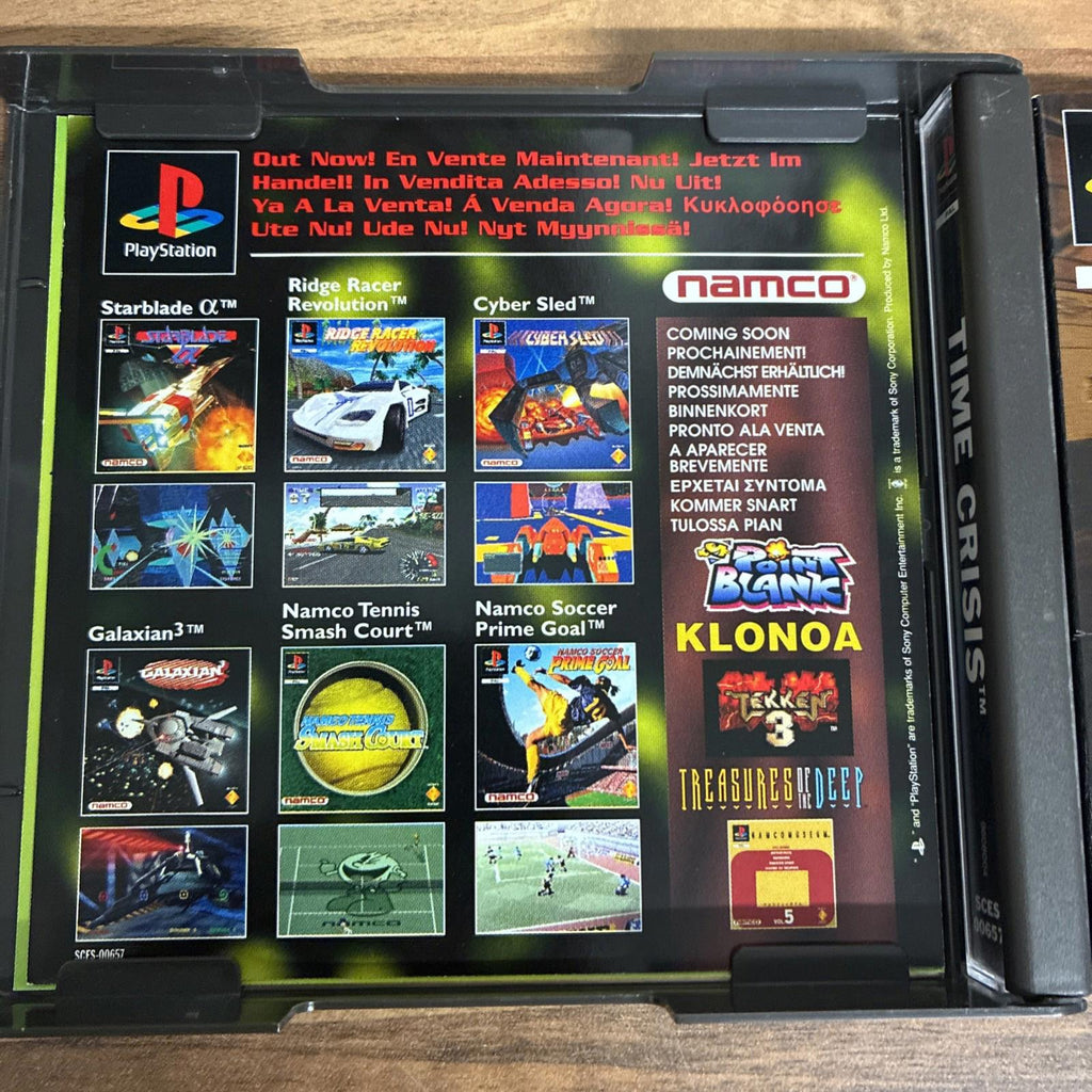 Time Crisis - Sony PlayStation 1, 1995, PS1,  Complete with Manual MINT!!