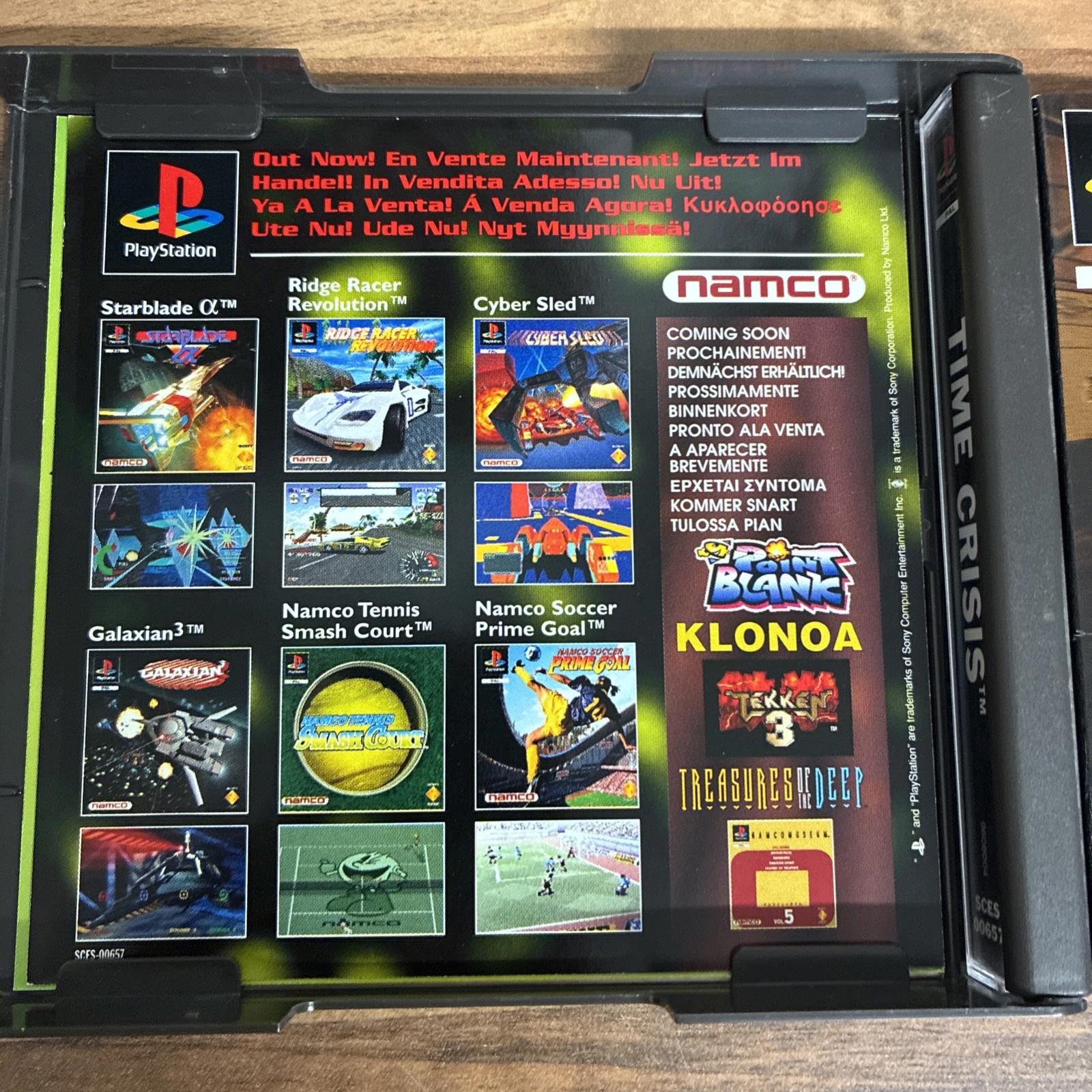 Time Crisis - Sony PlayStation 1, 1995, PS1,  Complete with Manual MINT!!