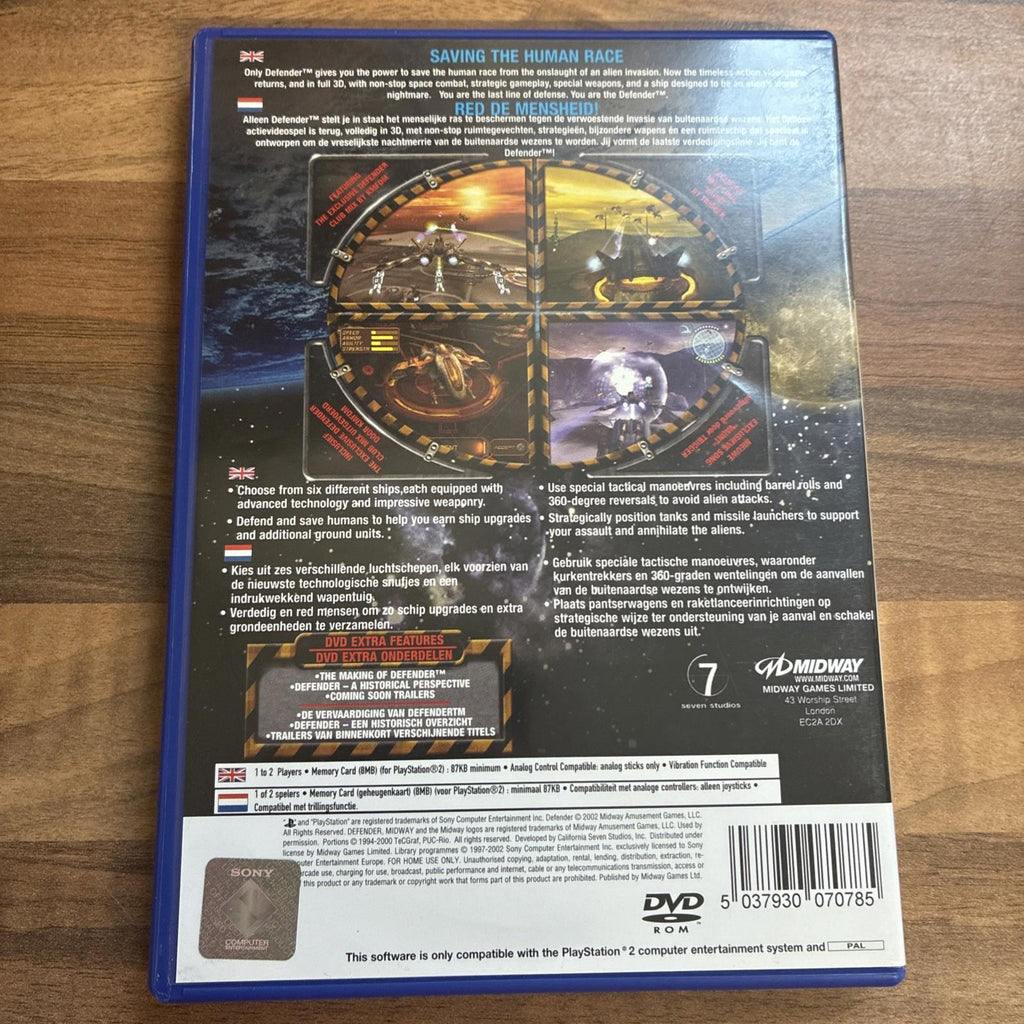 Defender (ps2, 2002, ) Complete with manual in very good condition