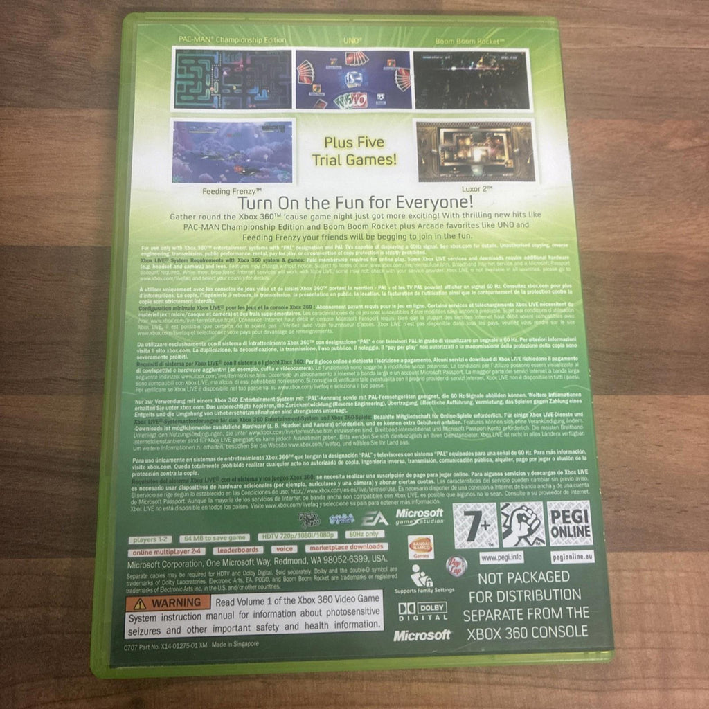 Xbox 360 Game - Xbox Live Arcade Compilation Disc - Tested