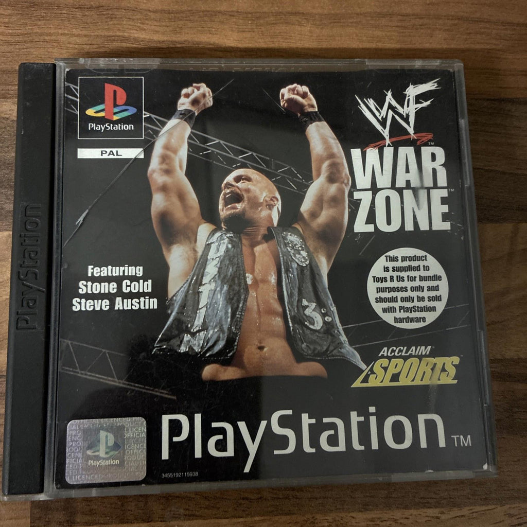 WWF Warzone Complete With Manual PAL PS1 Sony PlayStation One