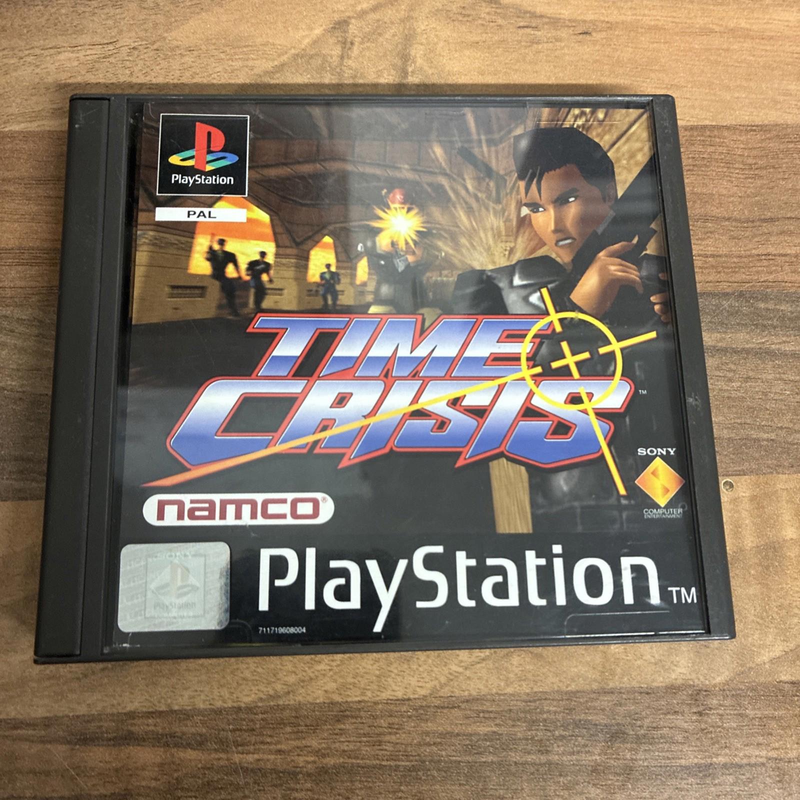 Time Crisis - Sony PlayStation 1, 1995, PS1,  Complete with Manual MINT!!